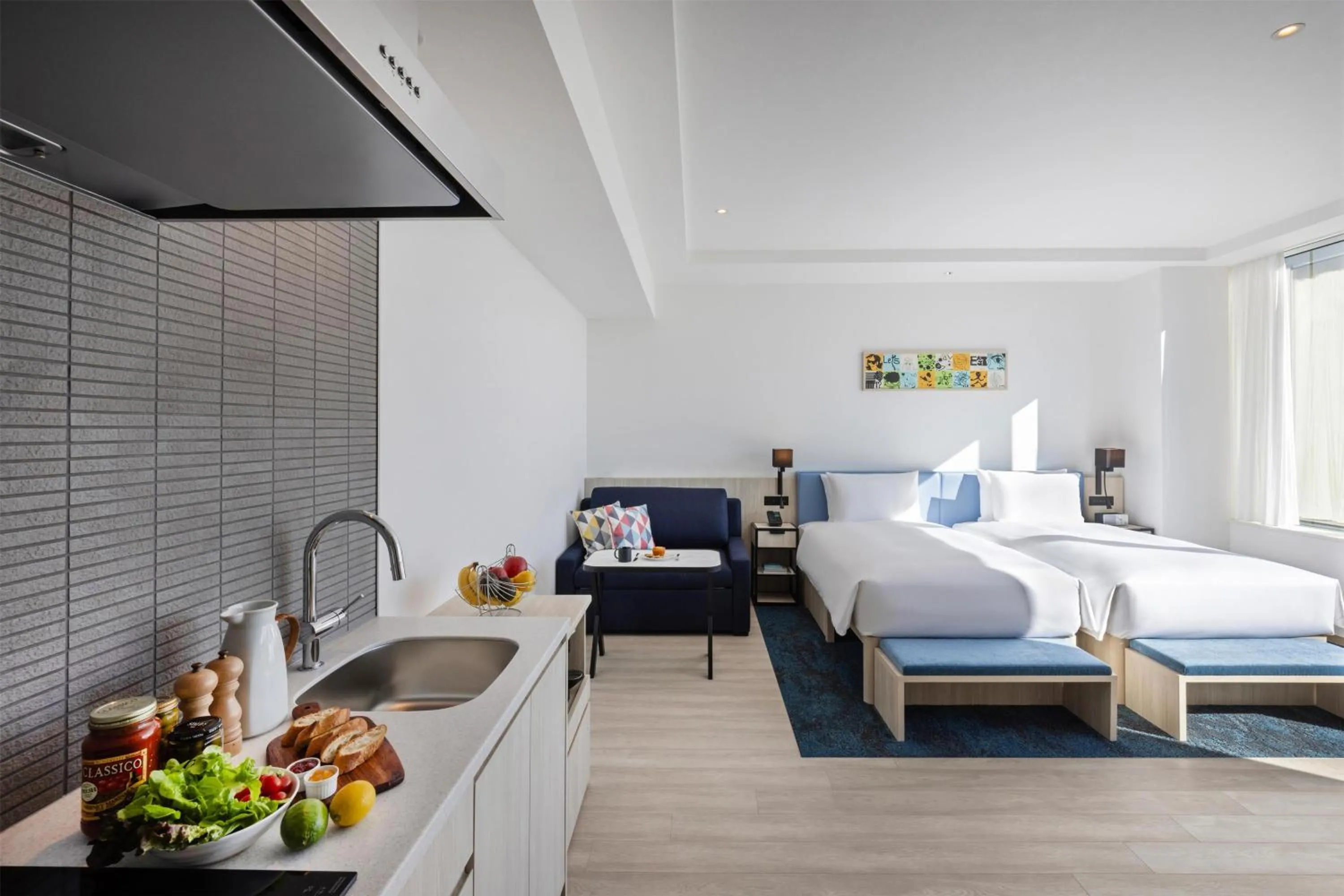 Bedroom, Bed in Hyatt House Tokyo Shibuya