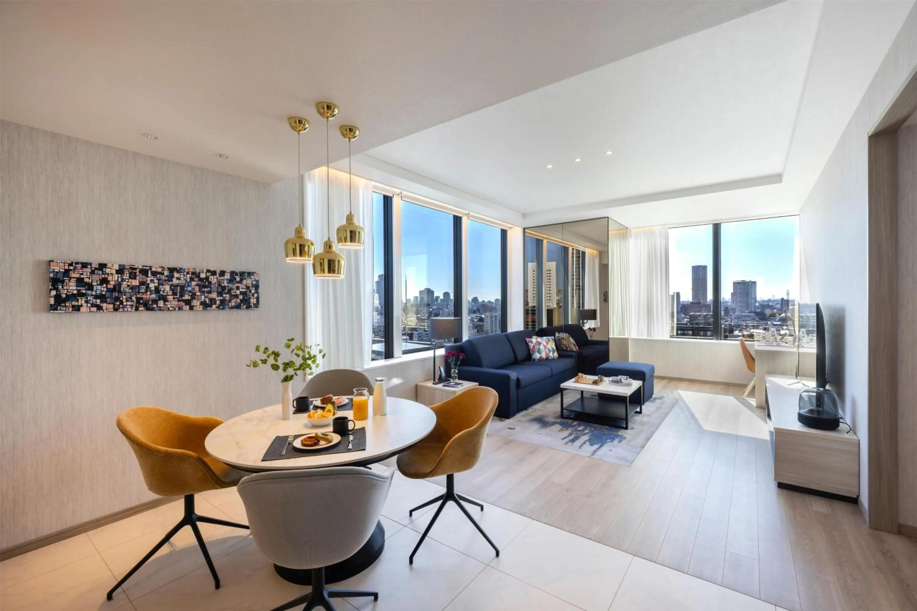 Photo of the whole room in Hyatt House Tokyo Shibuya