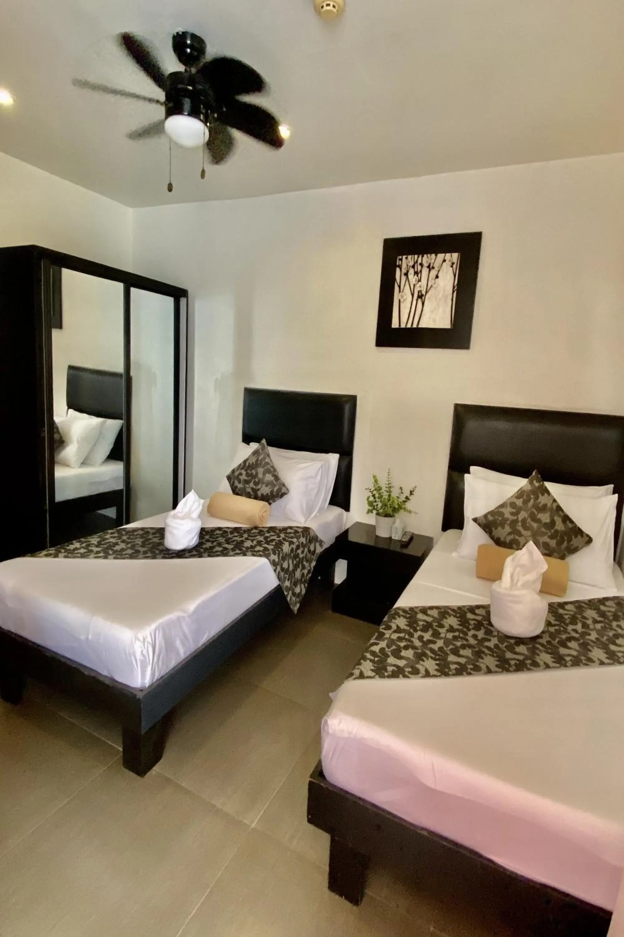 Bed in Micasa Lodge Palawan