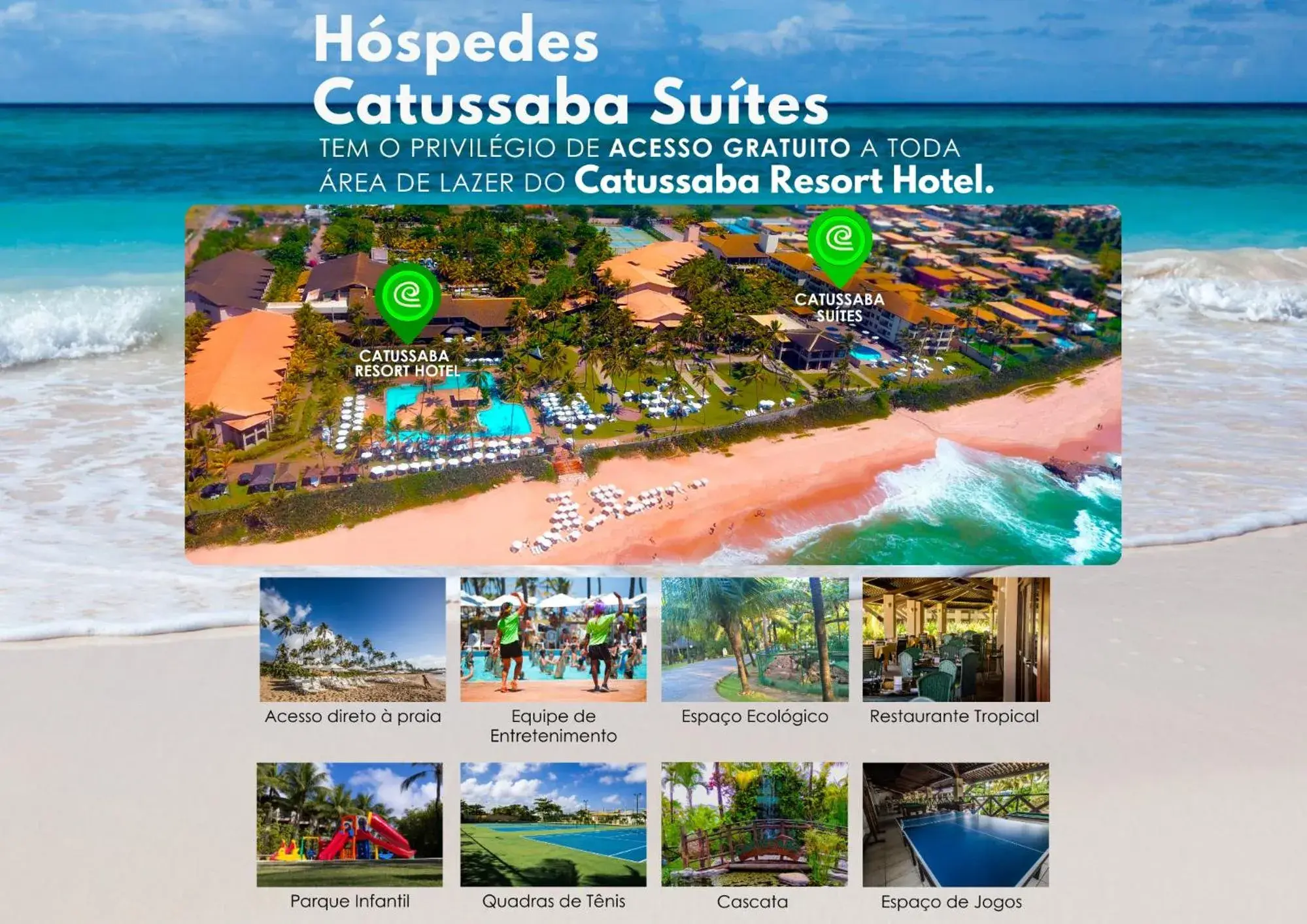 Property building in Catussaba Suítes Resort Property building in Catussaba Suítes Resort