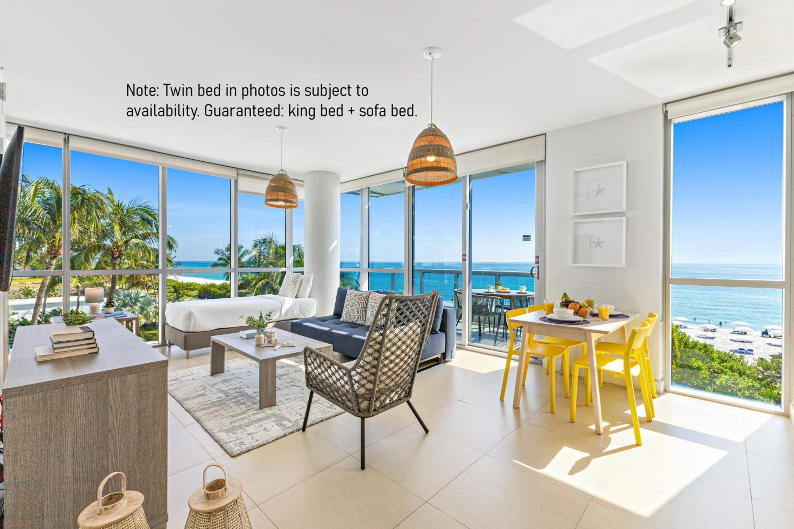 Living room in Dharma Home Suites Miami Beach at Monte Carlo
