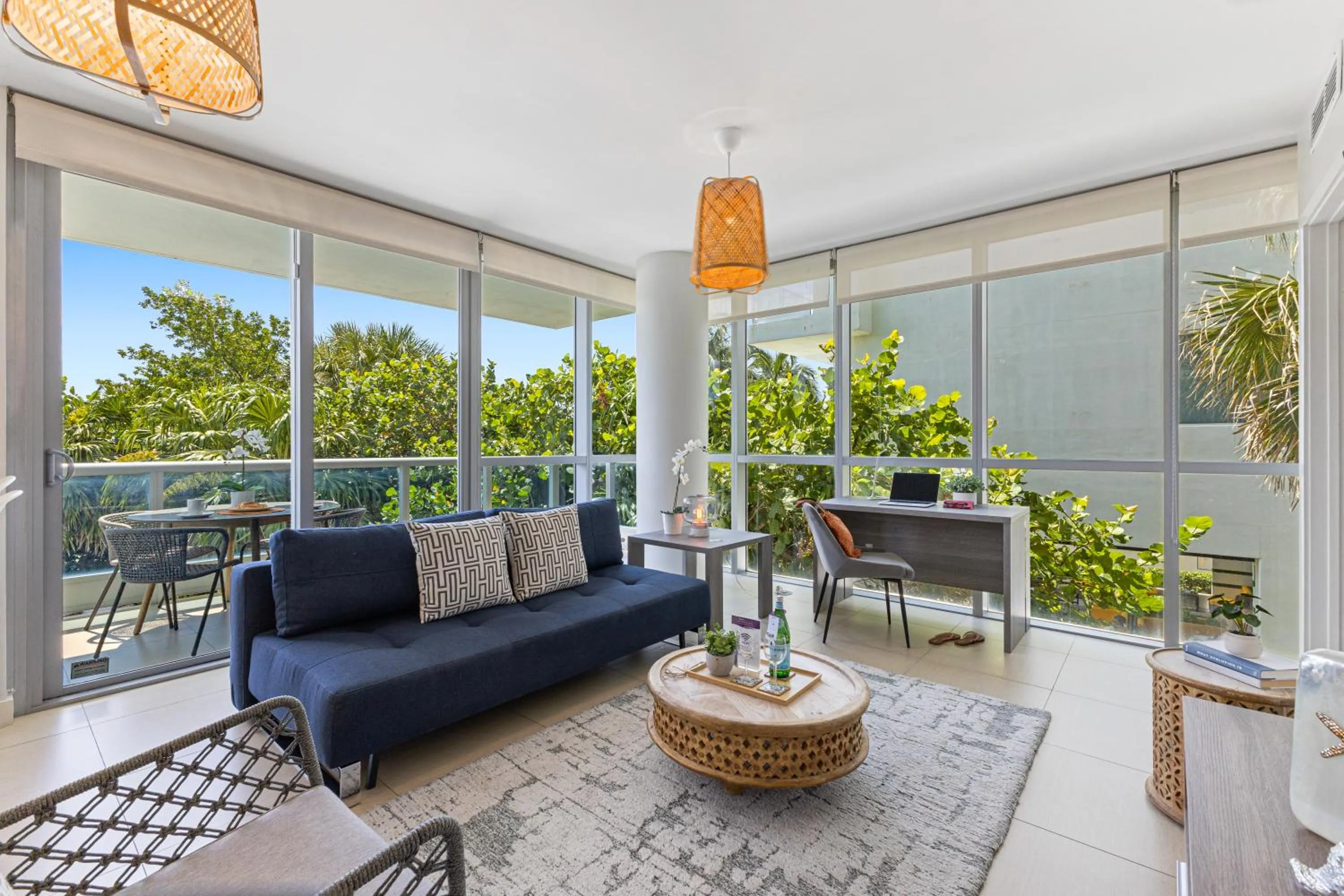 Living room in Dharma Home Suites Miami Beach at Monte Carlo