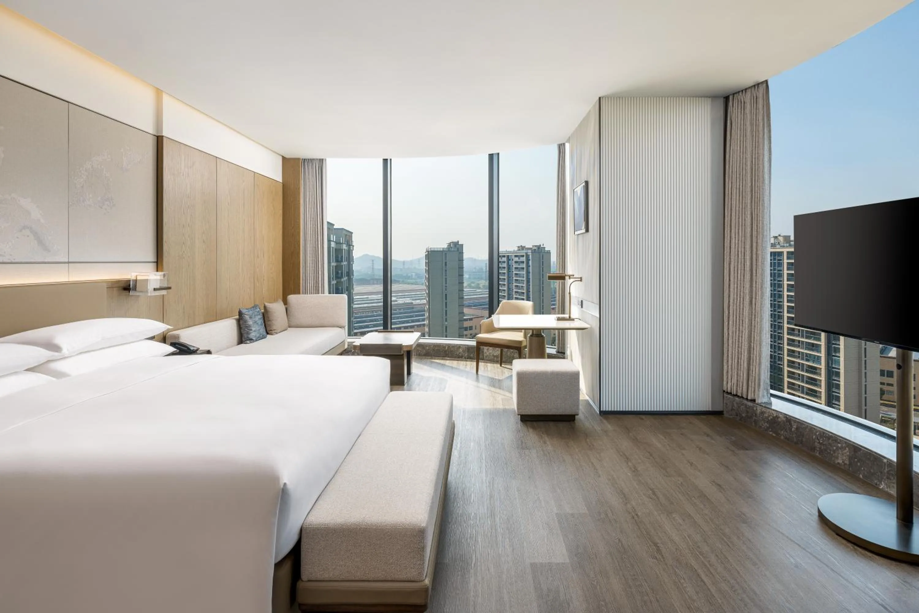 Bedroom, Bed in Shaoxing Marriott Hotel Shangyu