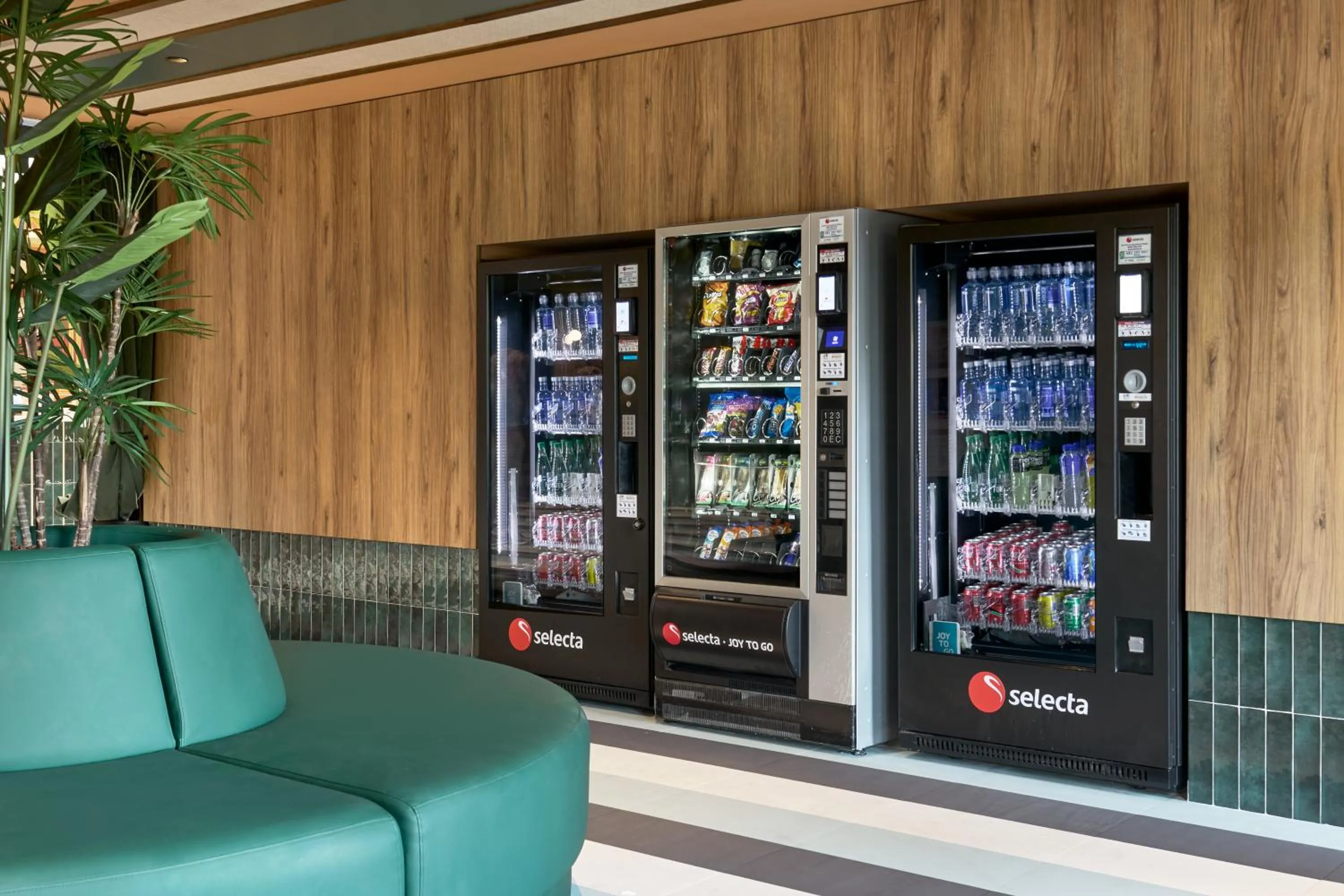 vending machine in tent Mojito Suites