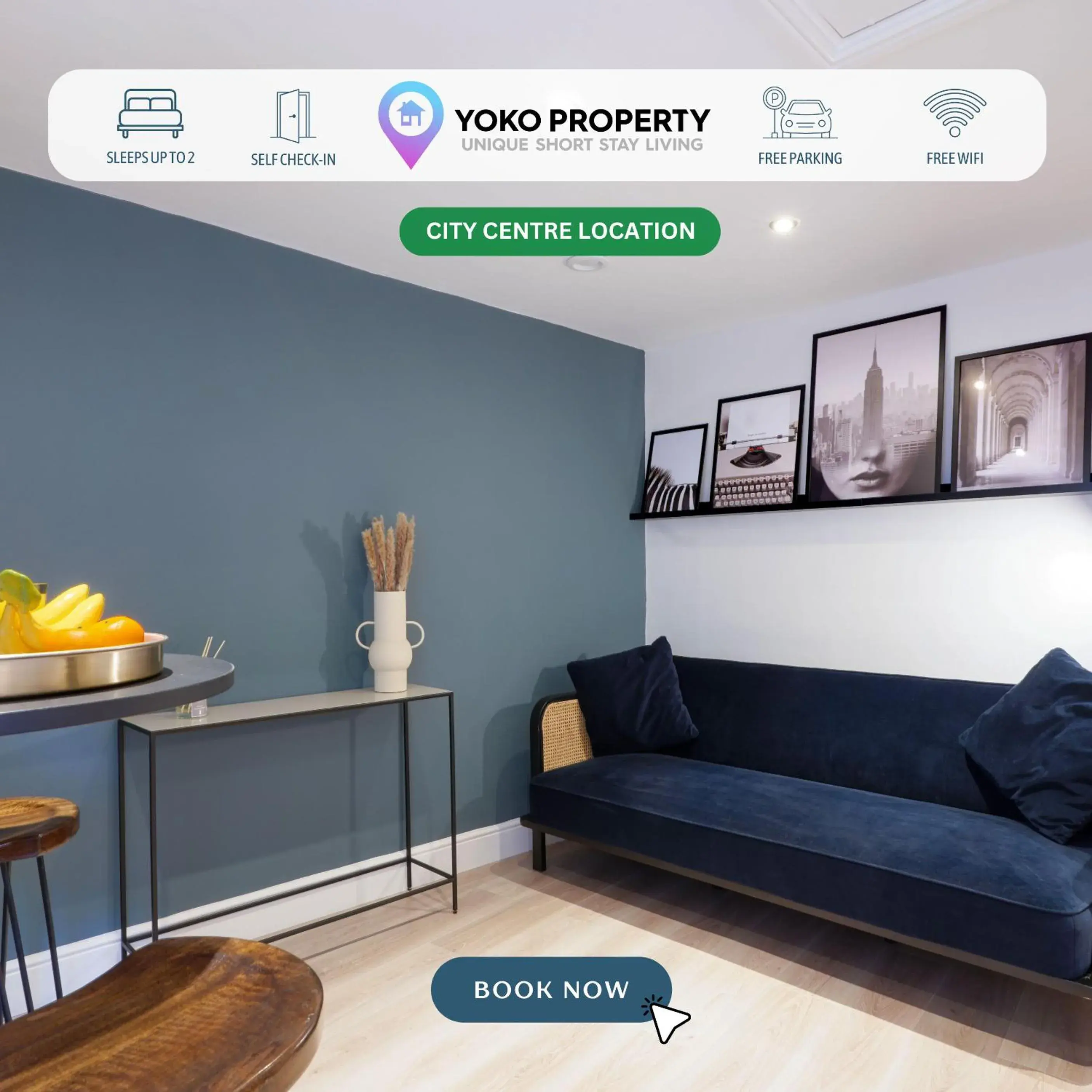Boutique Apartment - City Centre - Free Parking, Fast Wifi and Smart TV by Yoko Property Boutique Apartment - City Centre - Free Parking, Fast Wifi and Smart TV by Yoko Property