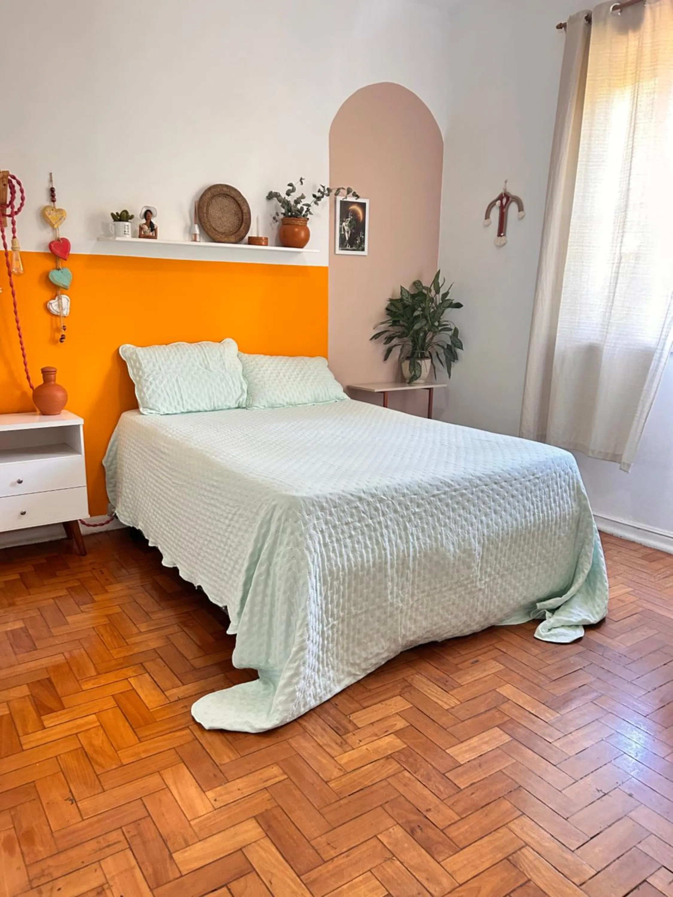 Bedroom, Bed in Apartamento aconchegante em Santa Teresa