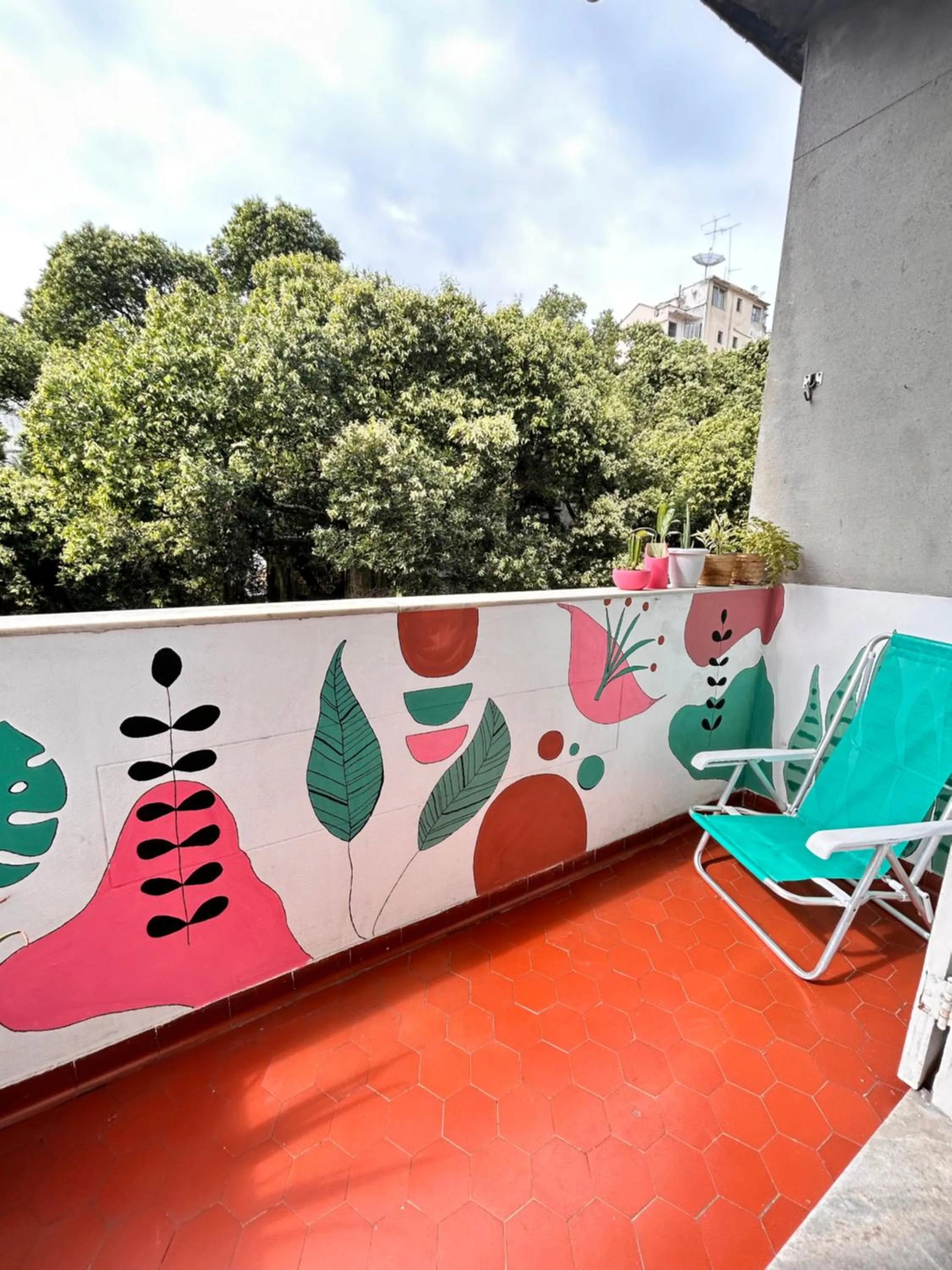 Balcony/Terrace in Apartamento aconchegante em Santa Teresa