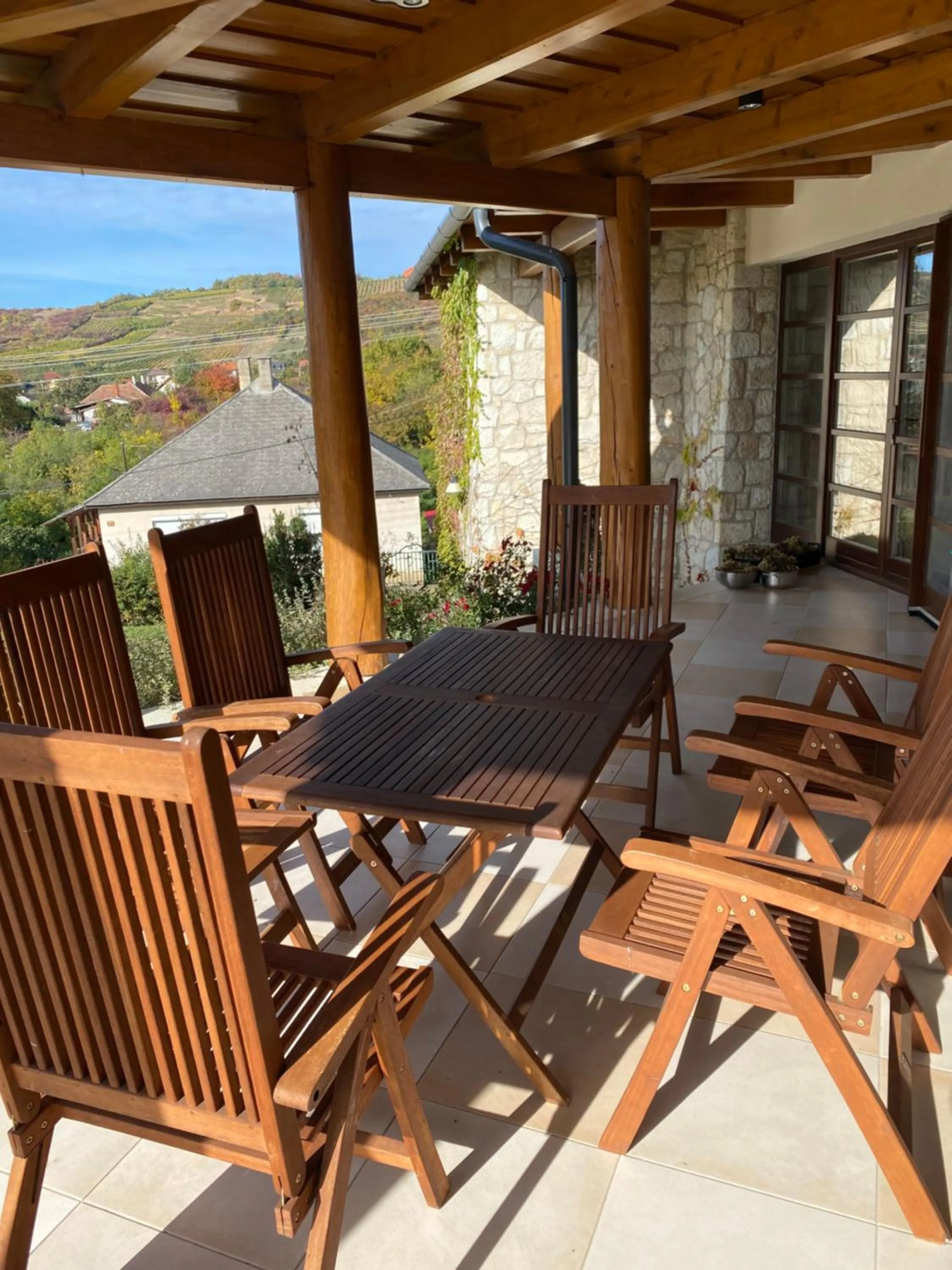 Balcony/Terrace in Juharos Vendégház