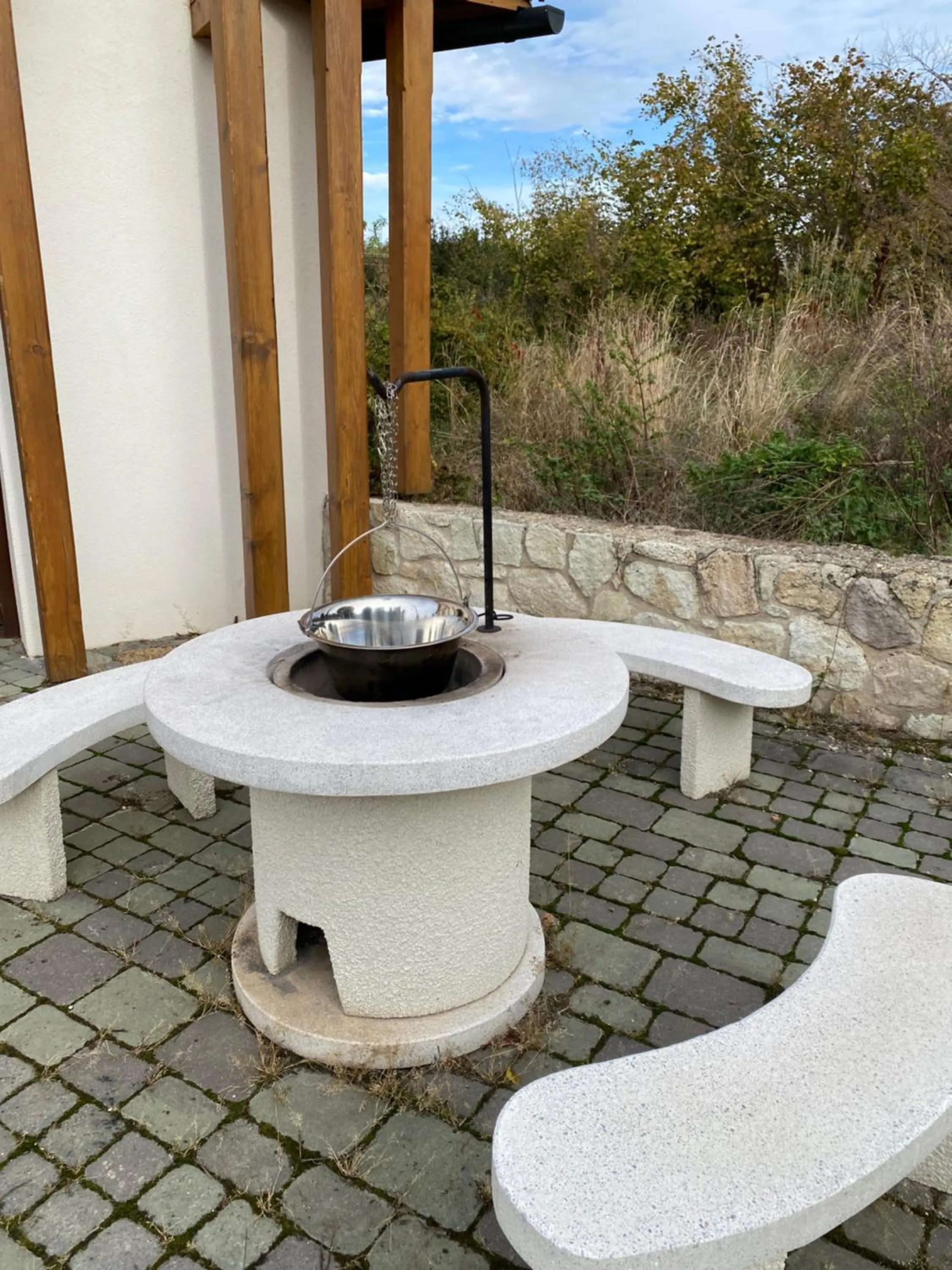 fireplace in Juharos Vendégház