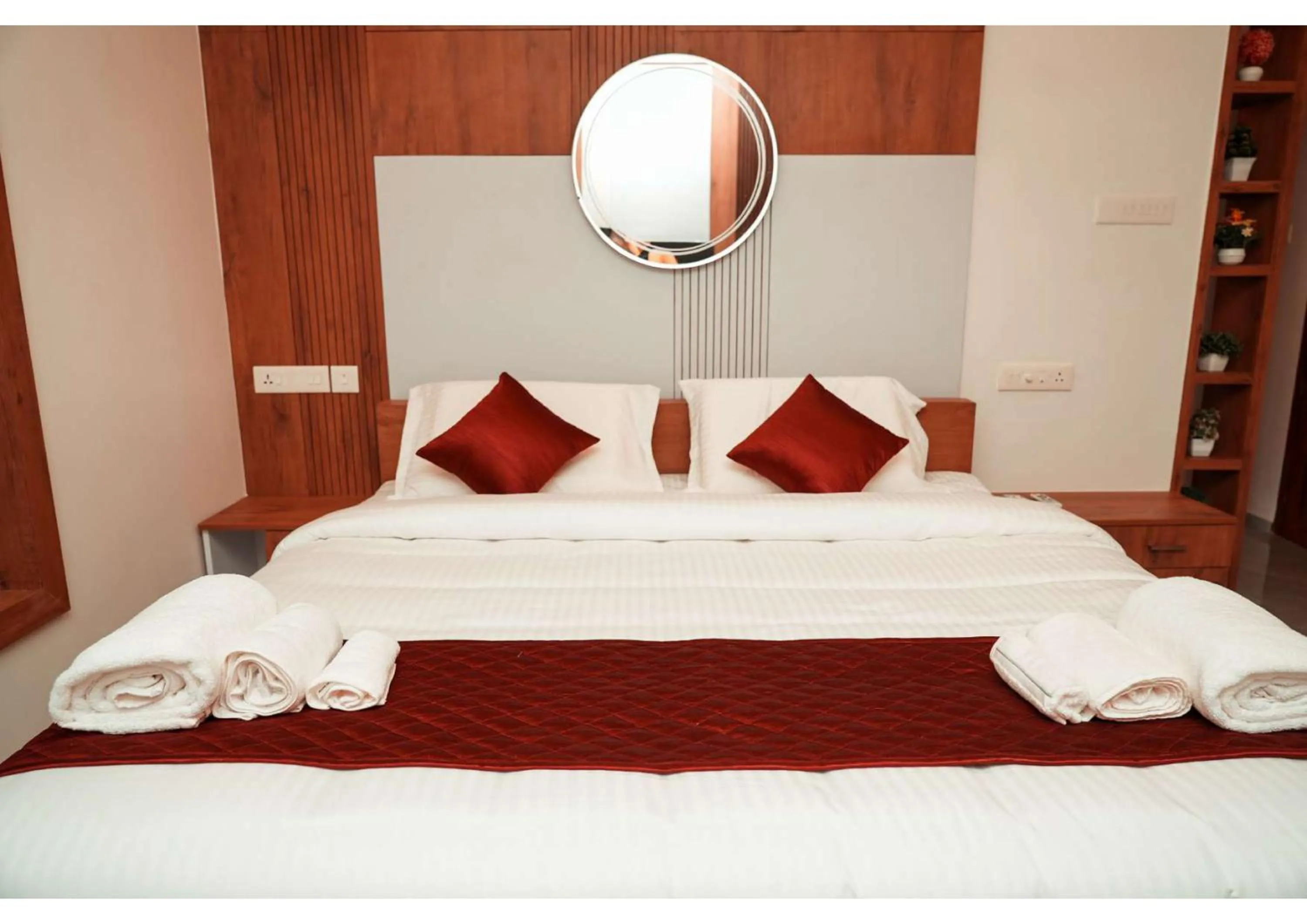 Bed in Kalloos Island Backwater Resort