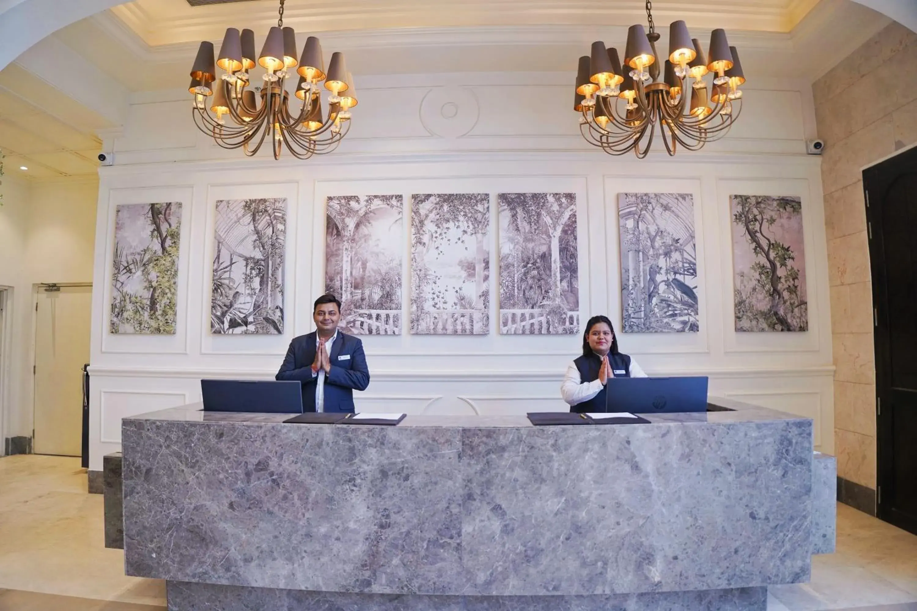 Lobby or reception in Rhythm Gurugram Hotel & Suites, Sohna Road Lobby or reception in Rhythm Gurugram Hotel & Suites, Sohna Road