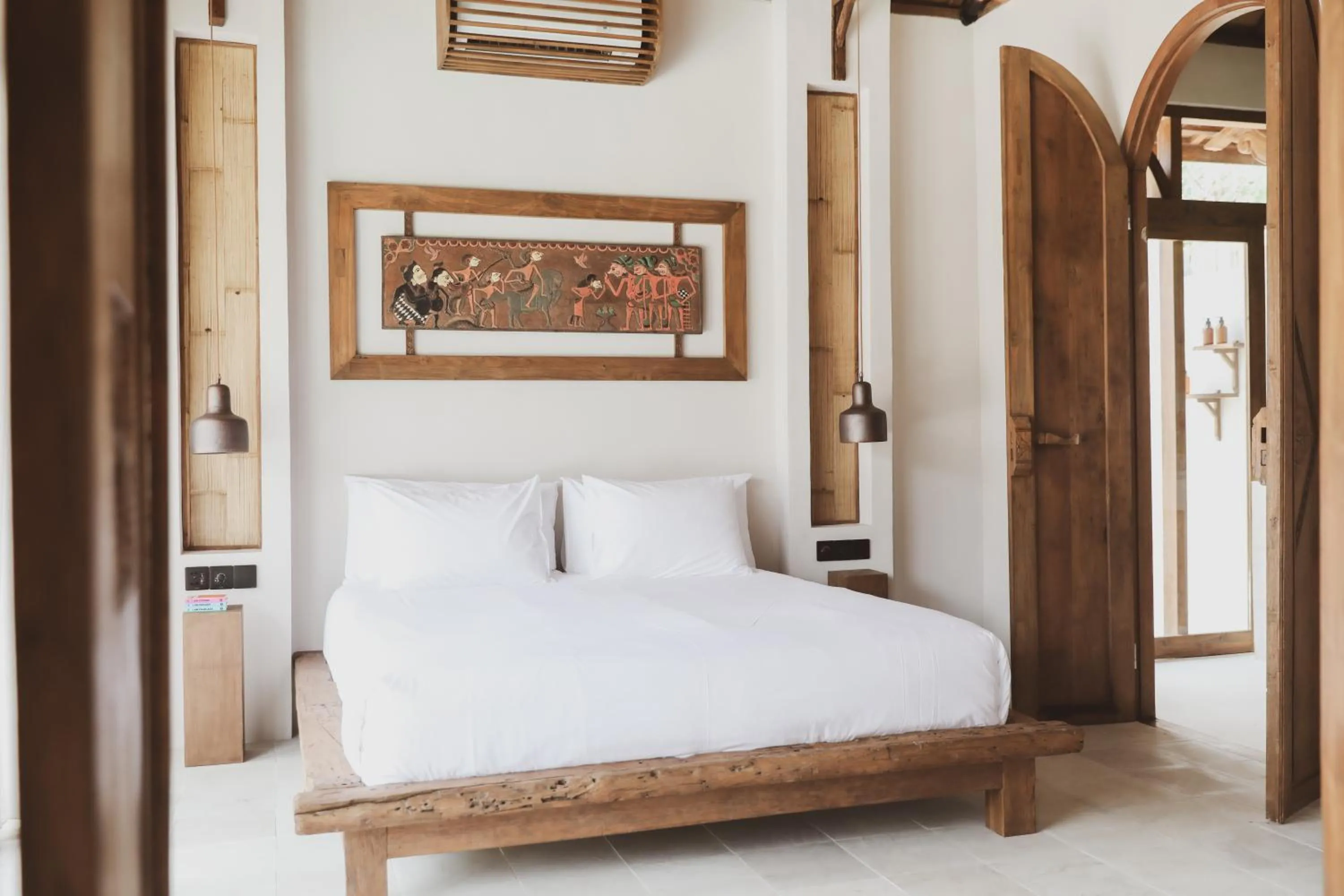 Bed in Kalyana Villa Gili Air