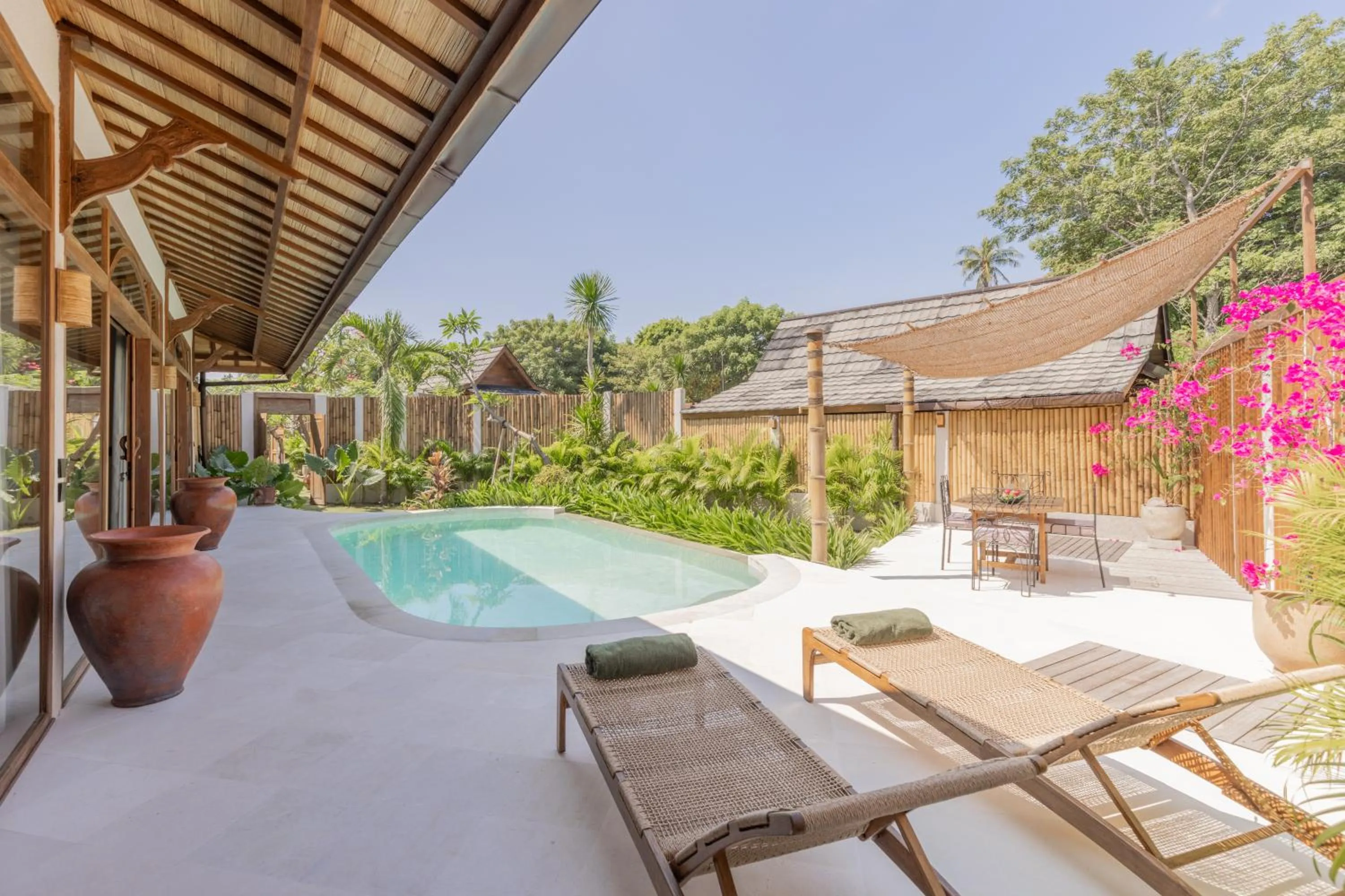 Balcony/Terrace in Kalyana Villa Gili Air