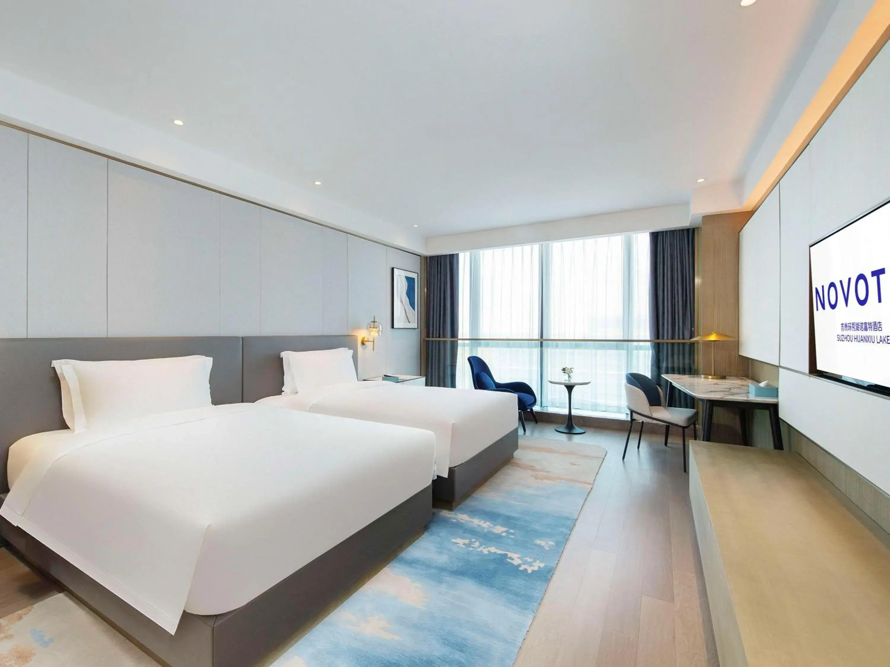 Deluxe Room Twin Beds in Novotel Suzhou Huanxiu Lake Deluxe Room Twin Beds in Novotel Suzhou Huanxiu Lake