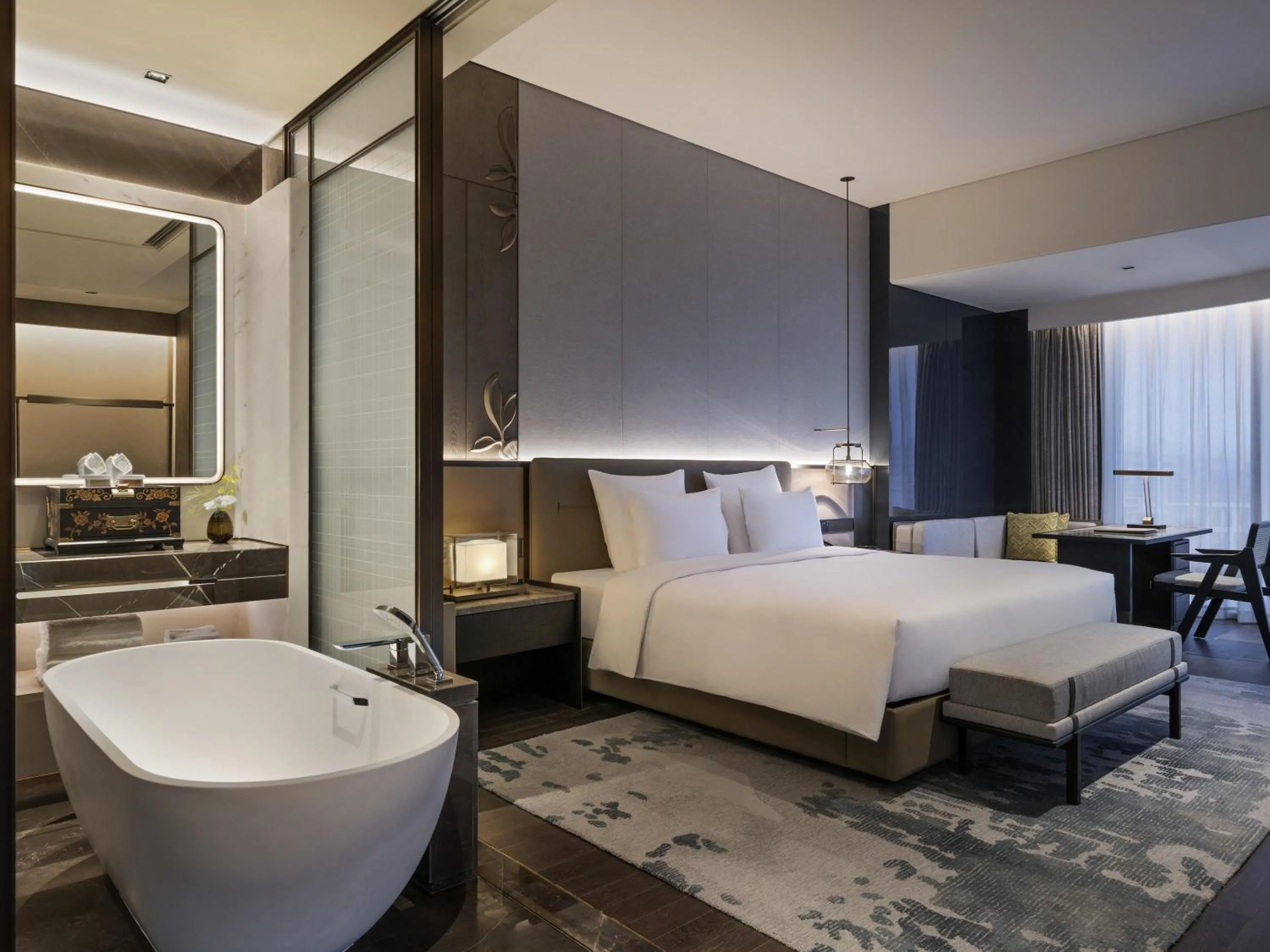 Bedroom, Bed in Pullman Quanzhou Shuitou
