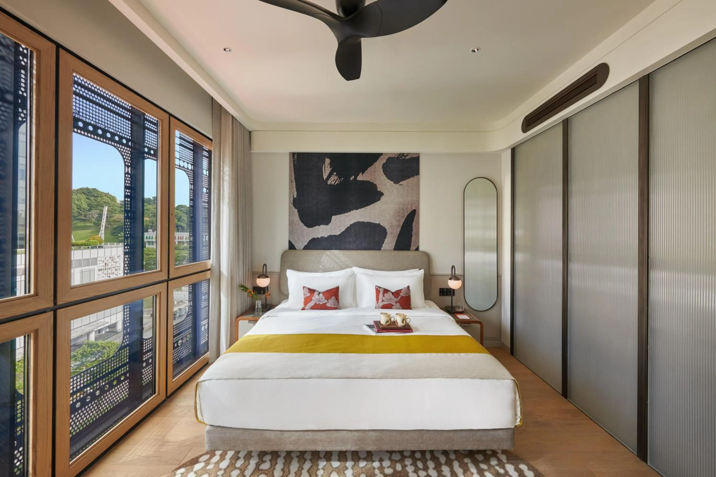 Bedroom, Bed in 21 Carpenter, Singapore, a Member of Design Hotels