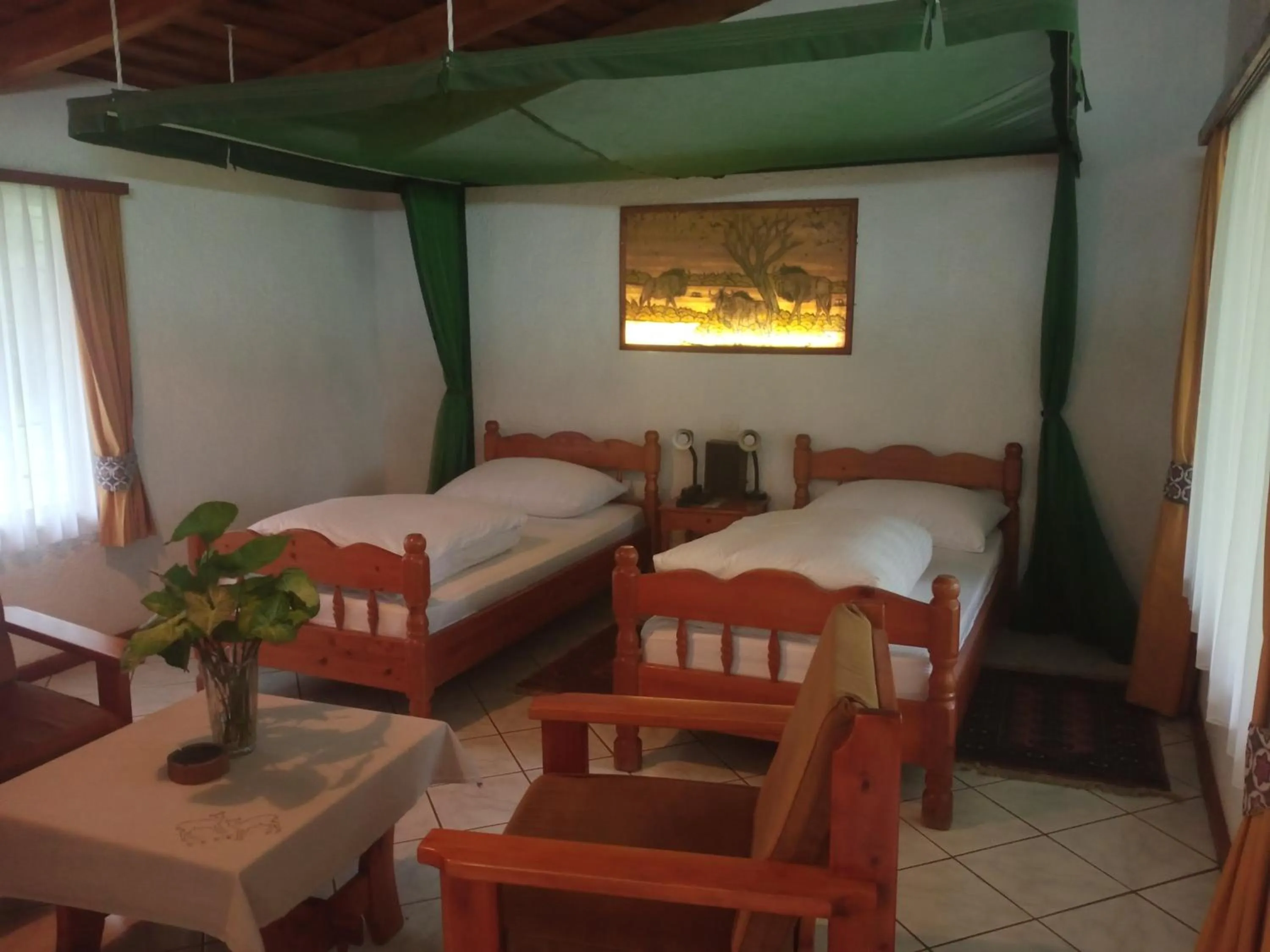 Bed in Dik Dik Hotel