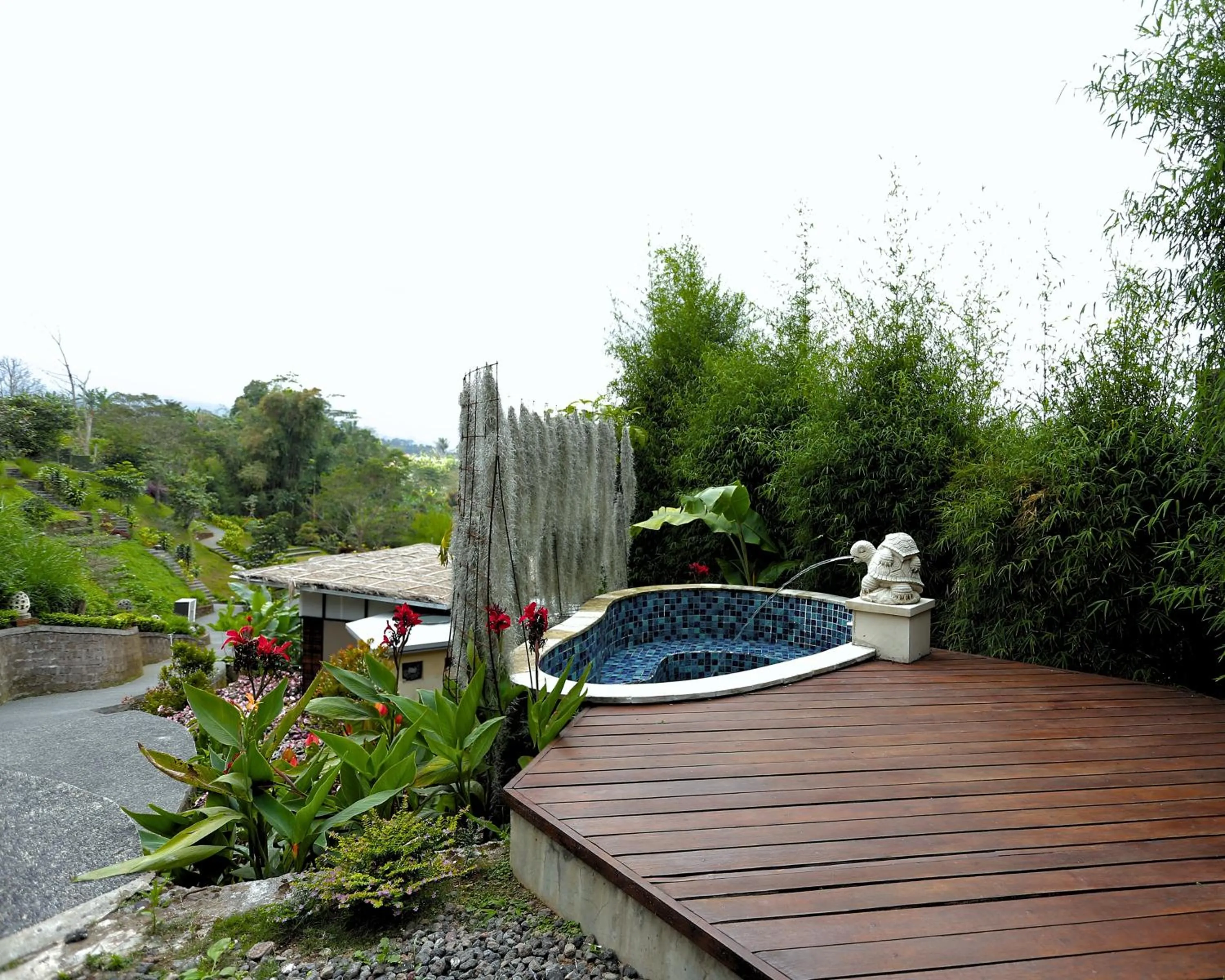 Pool view in Munduk Tentrem Resort