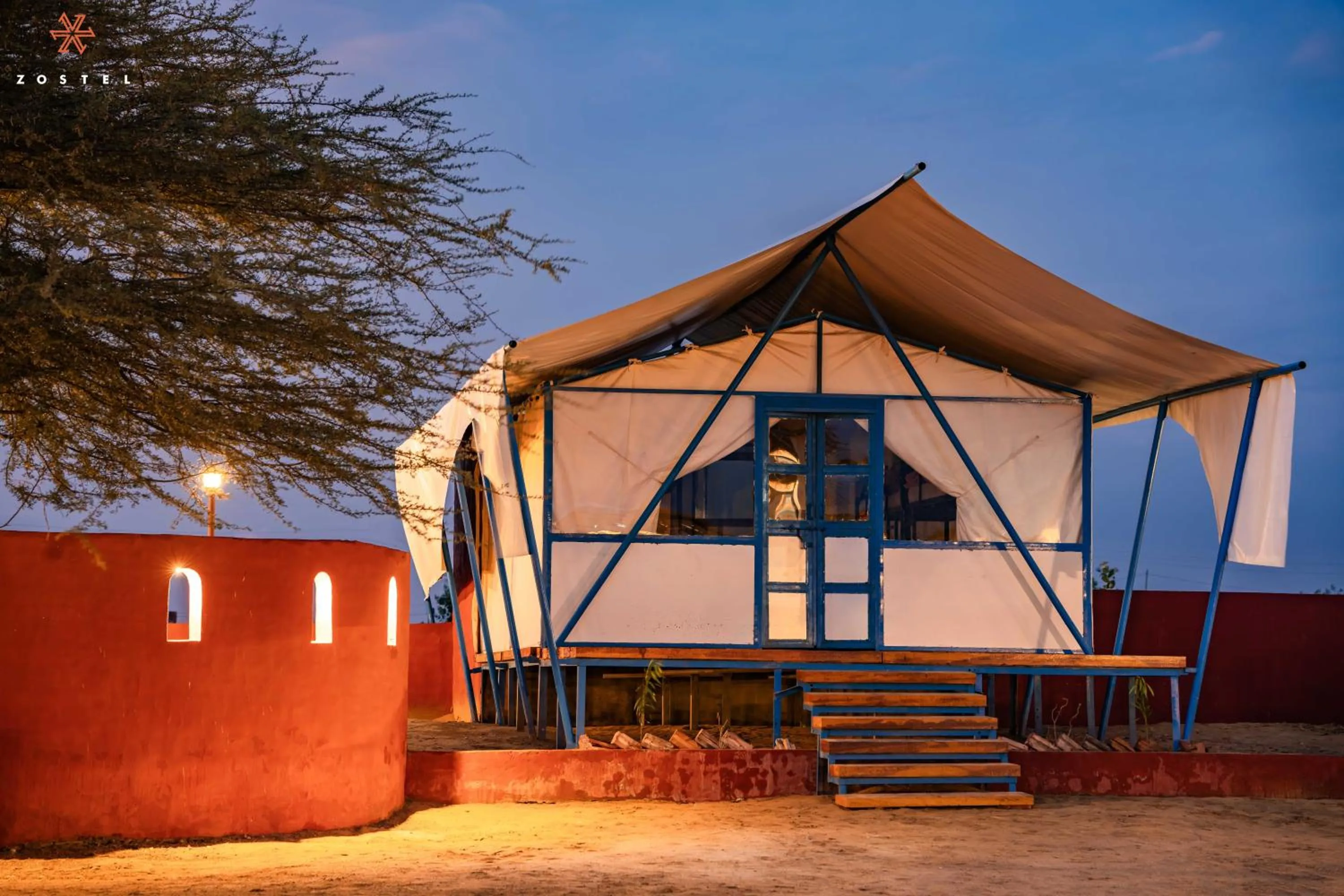 Bed in Zostel Sam Desert (Jaisalmer)