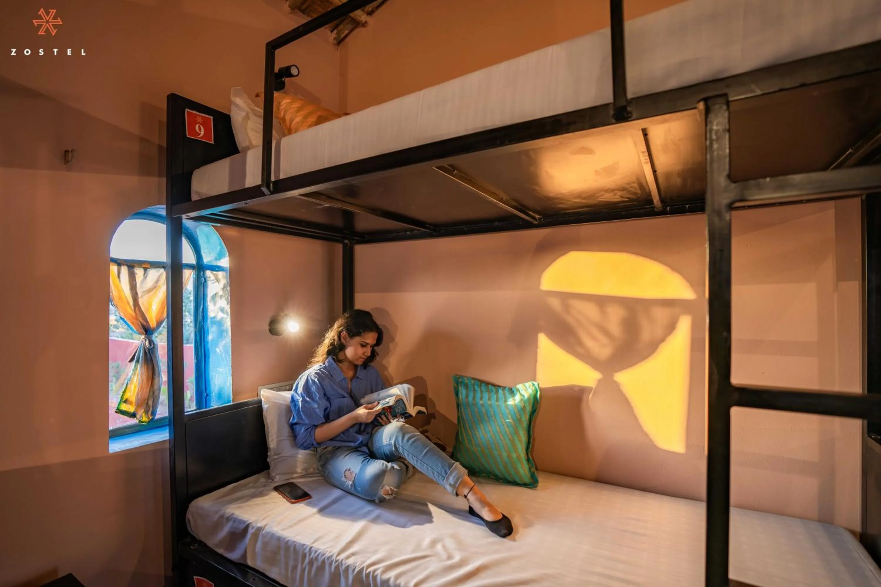 Bed in Zostel Sam Desert (Jaisalmer)