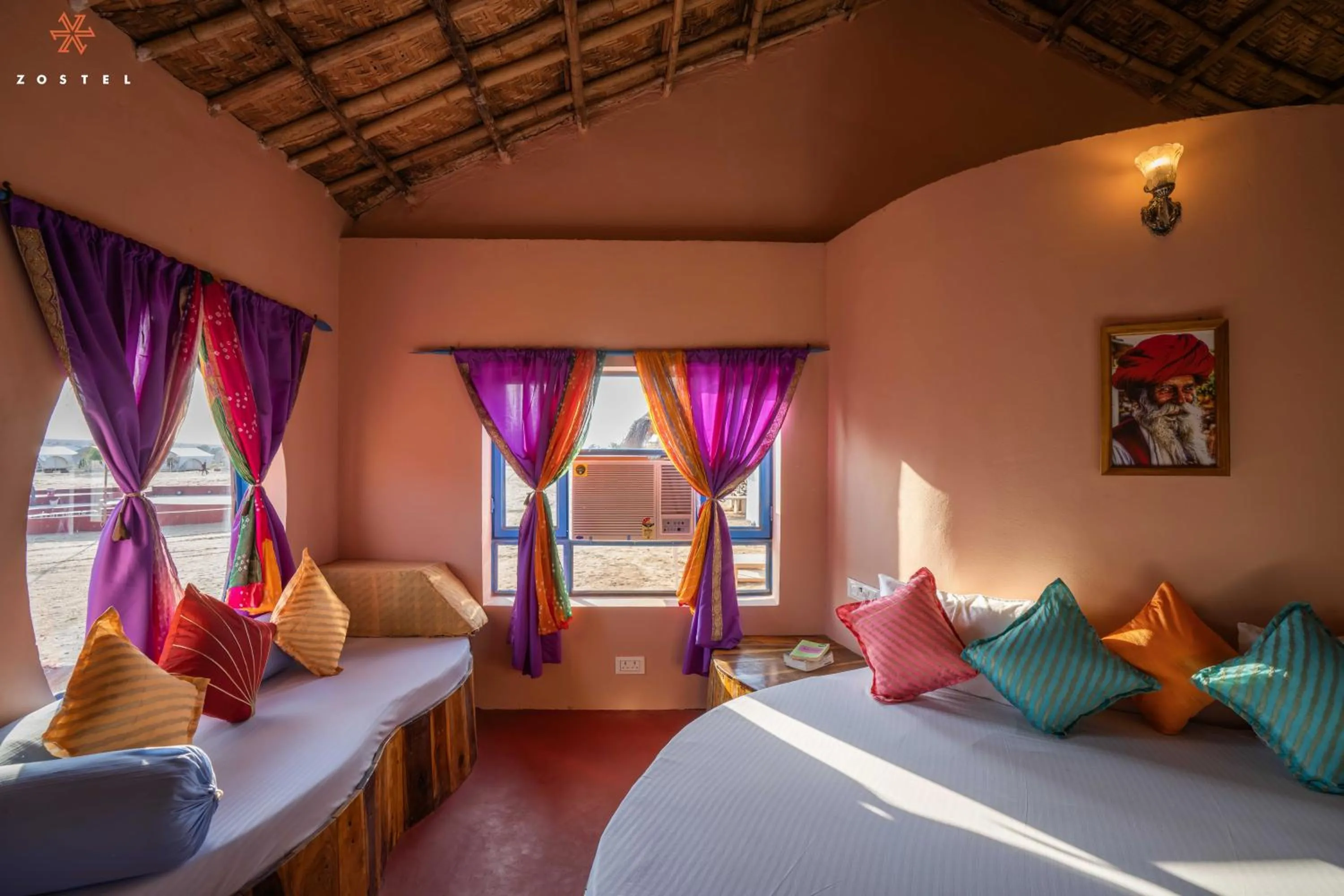 Bed in Zostel Sam Desert (Jaisalmer)