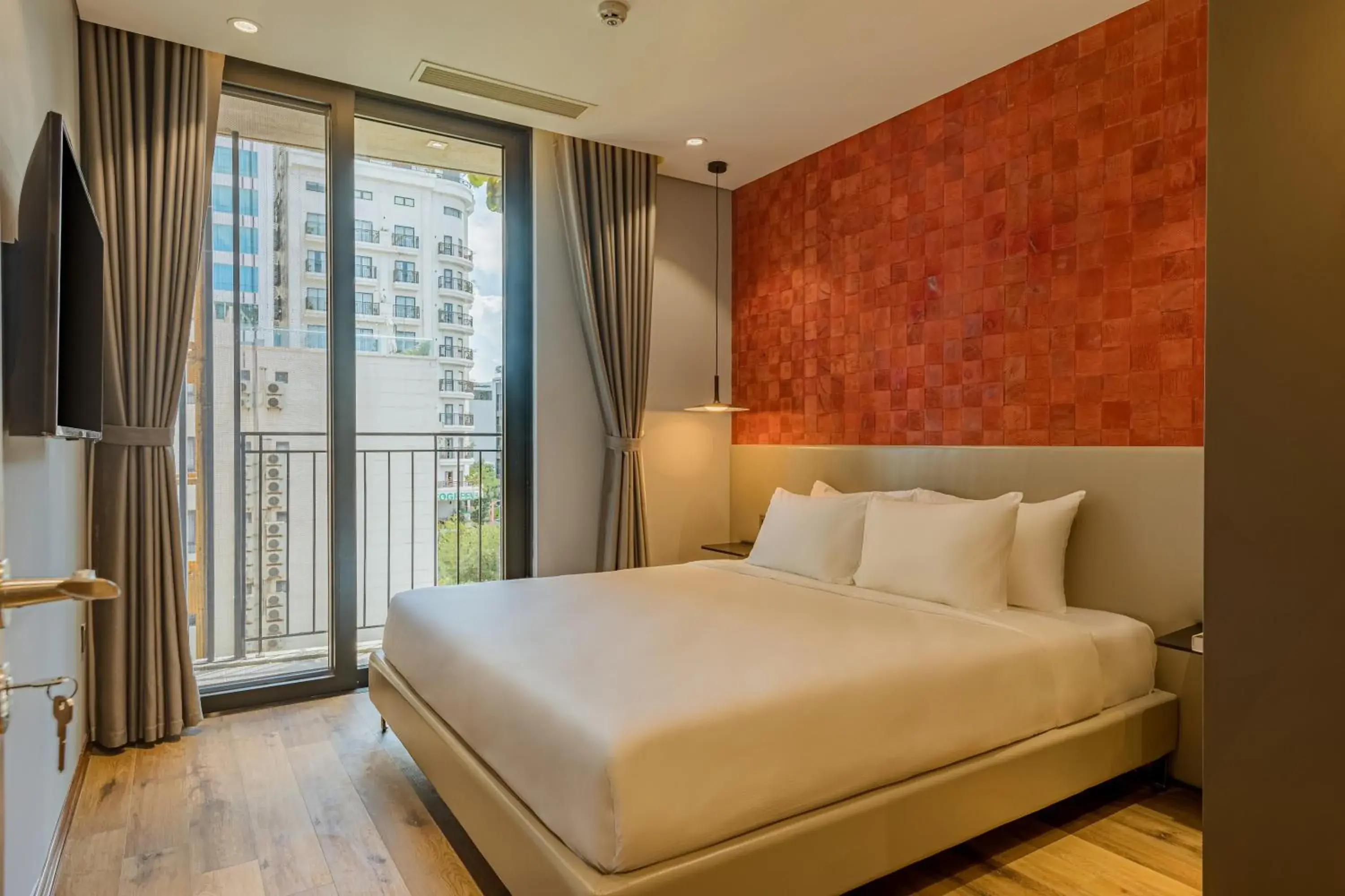 Bed in Taiyo Hotel & Apartment Bed in Taiyo Hotel & Apartment