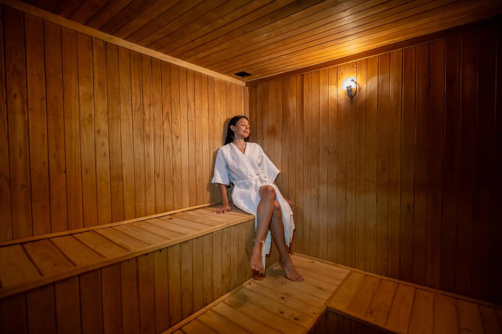 Sauna in Alto Verde Suite & Apart