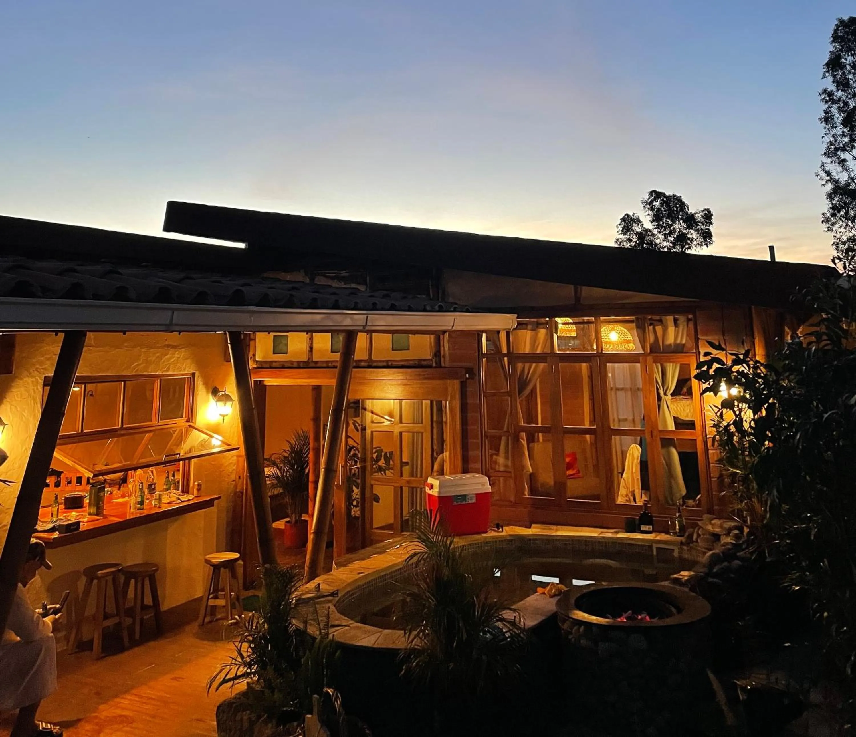 Patio in Hostería Colibri Aeropuerto