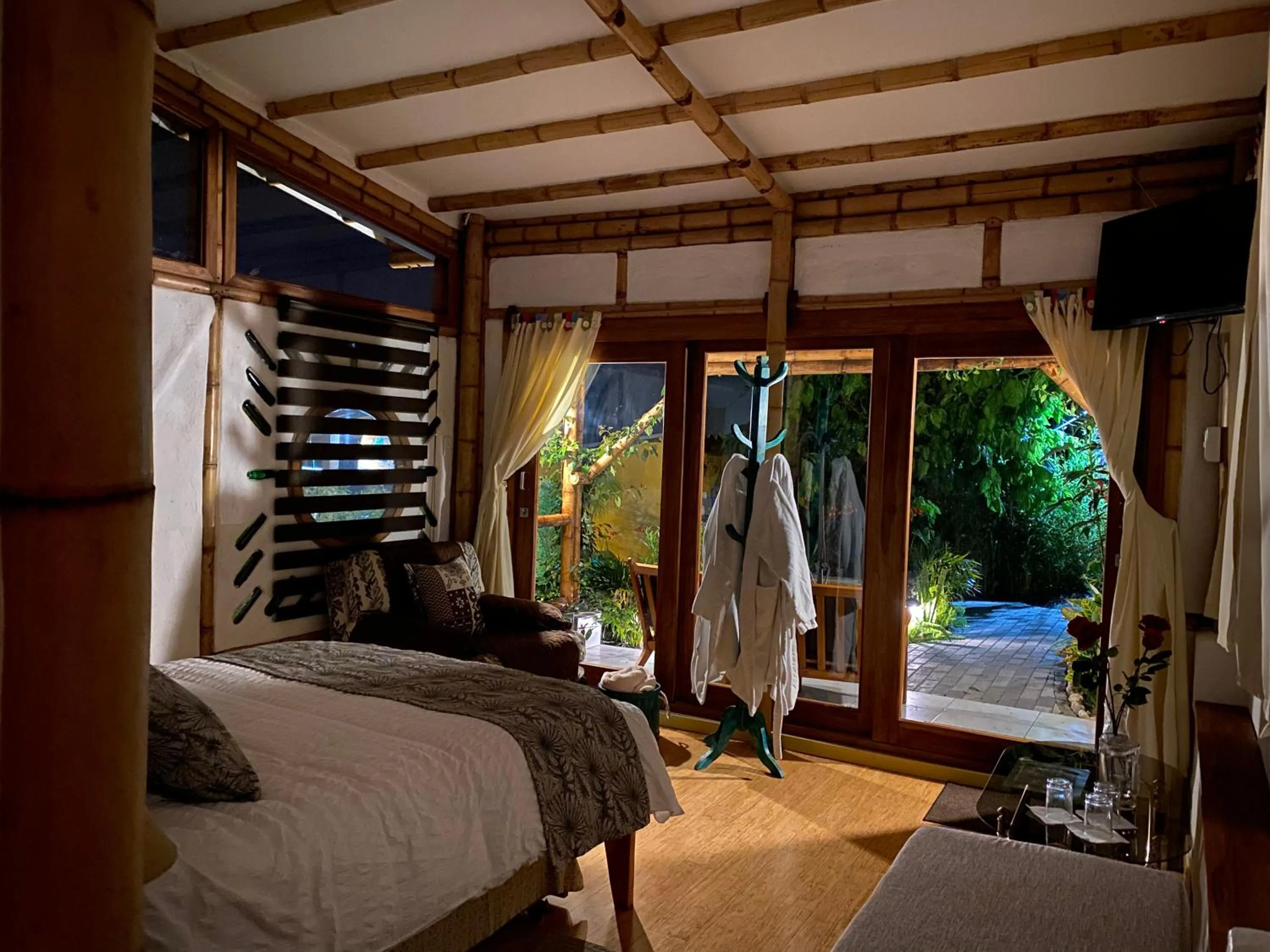 Bed in Hostería Colibri Aeropuerto