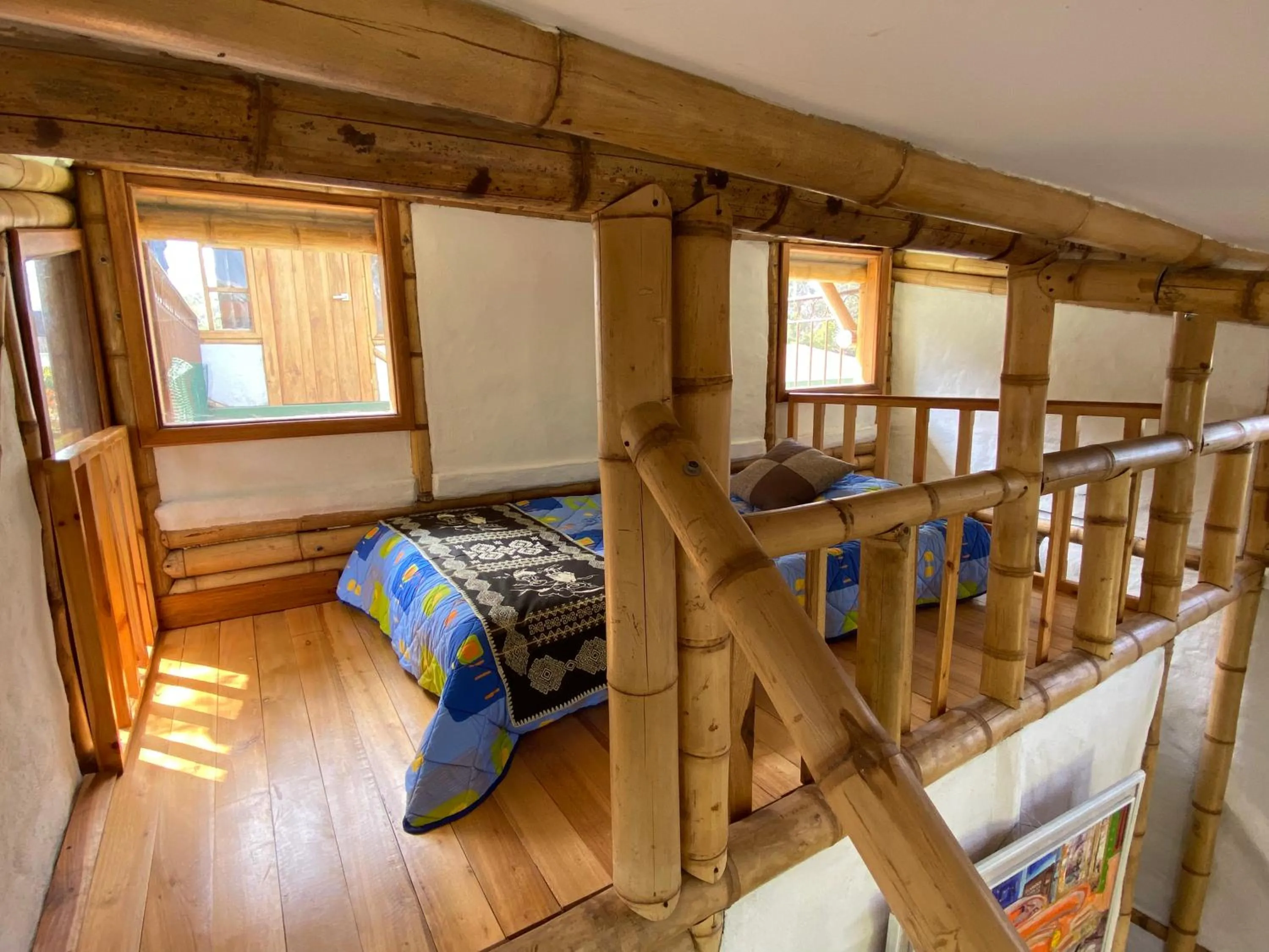 Bed in Hostería Colibri Aeropuerto