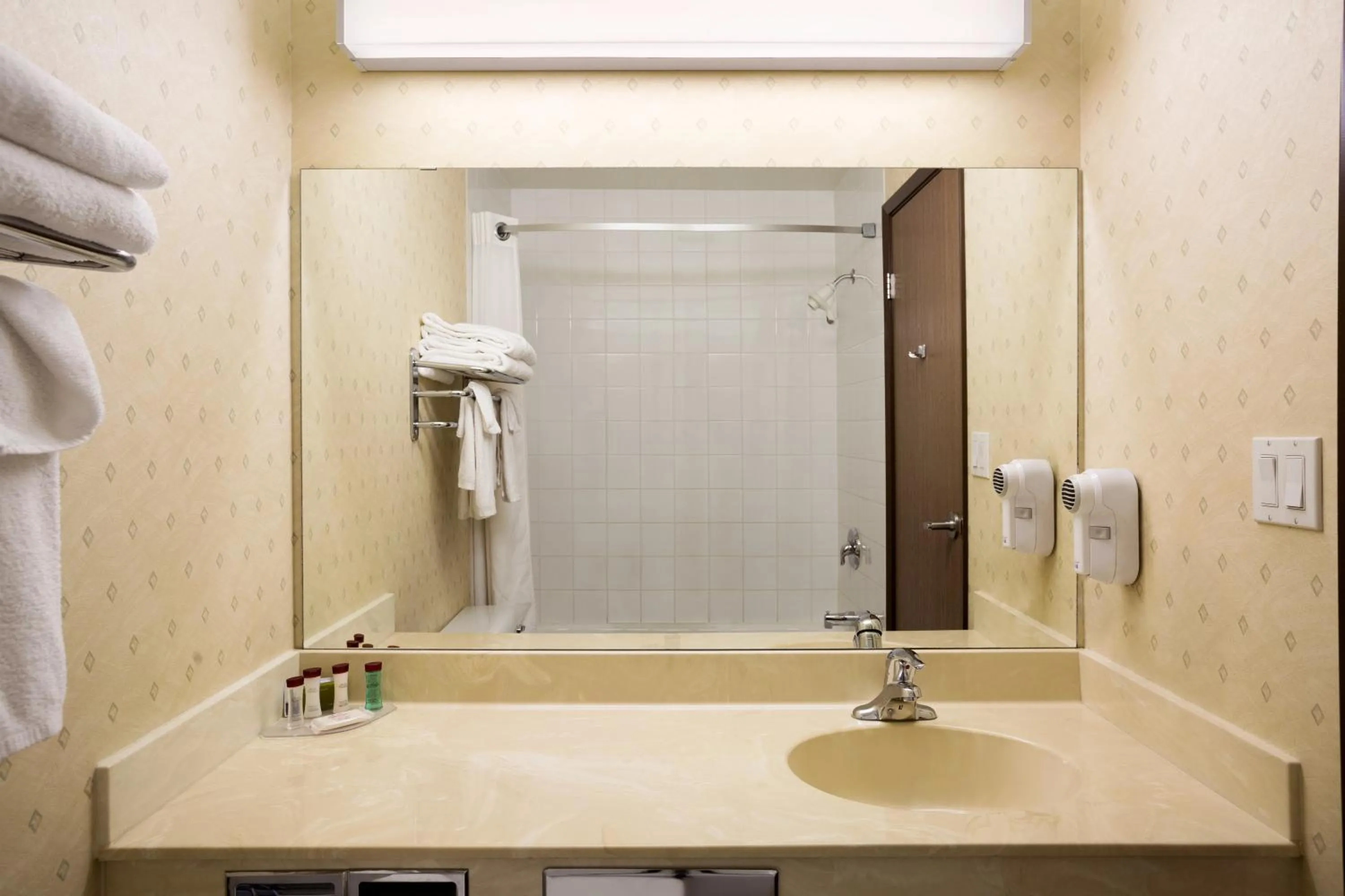 Bathroom in Ramada by Wyndham Clairmont/Grande Prairie