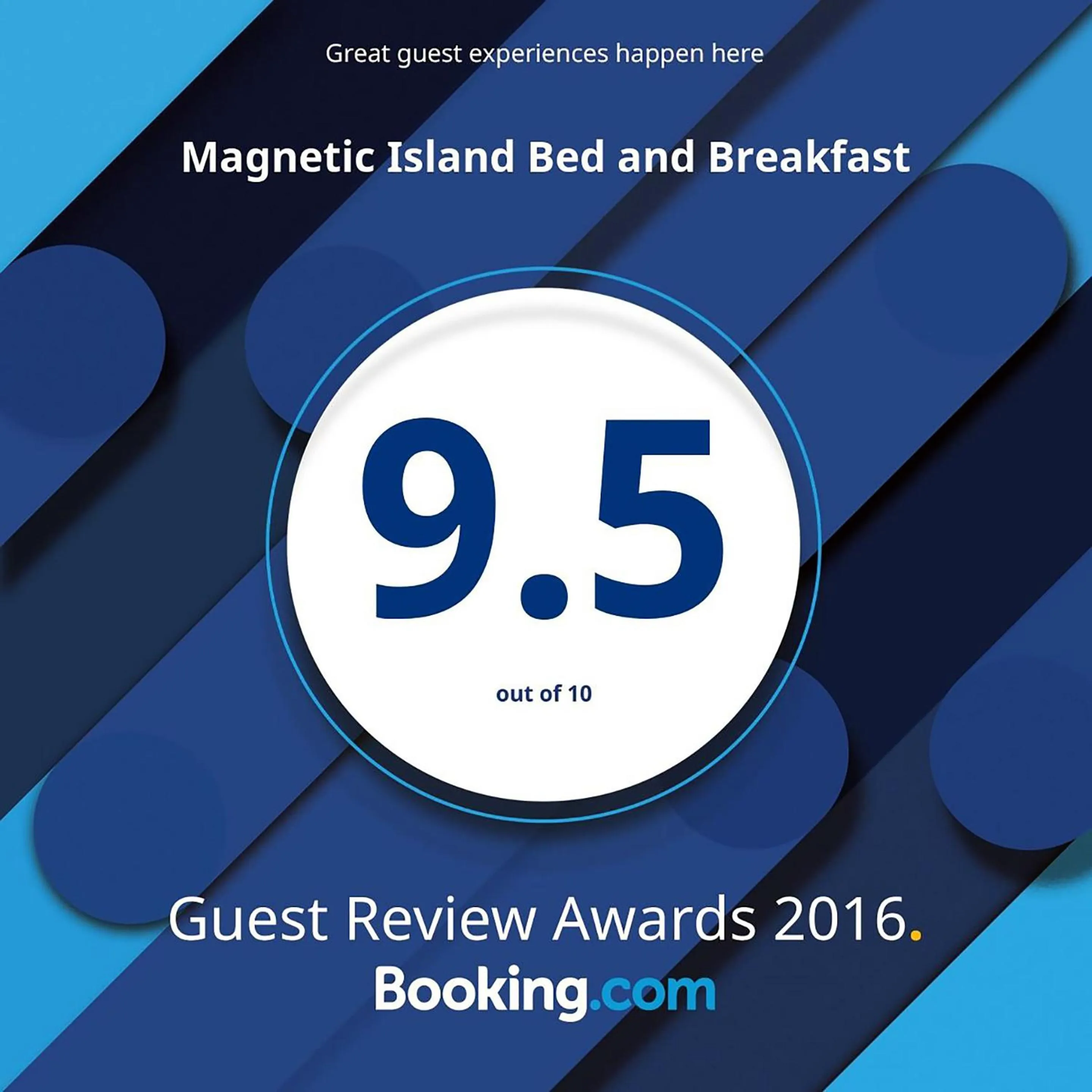 Certificate/Award in Magnetic Island Bed and Breakfast