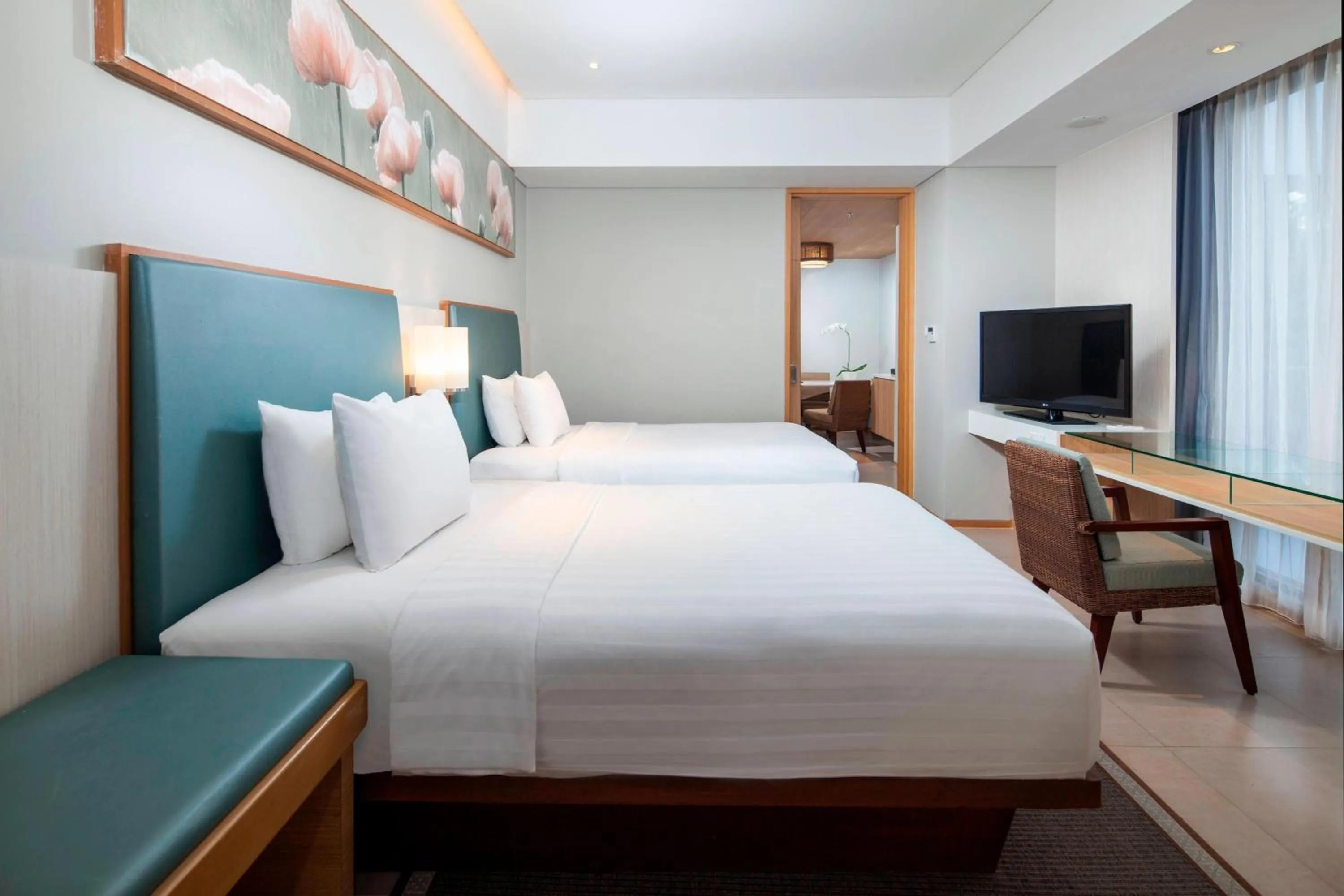 Bedroom, Bed in Courtyard by Marriott Bali Seminyak Resort