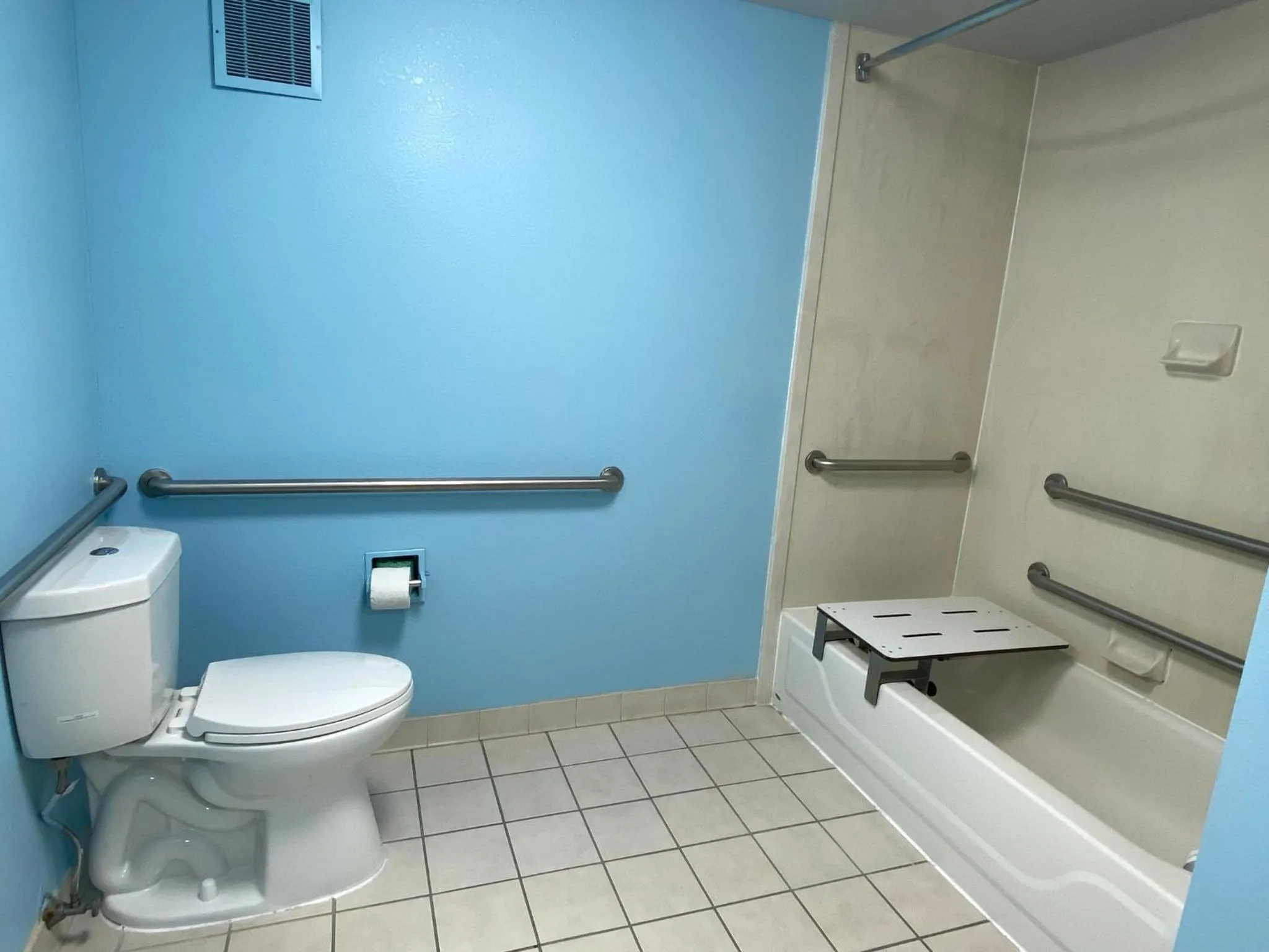 Bathroom in HomeTowne Studios by Red Roof Prattville