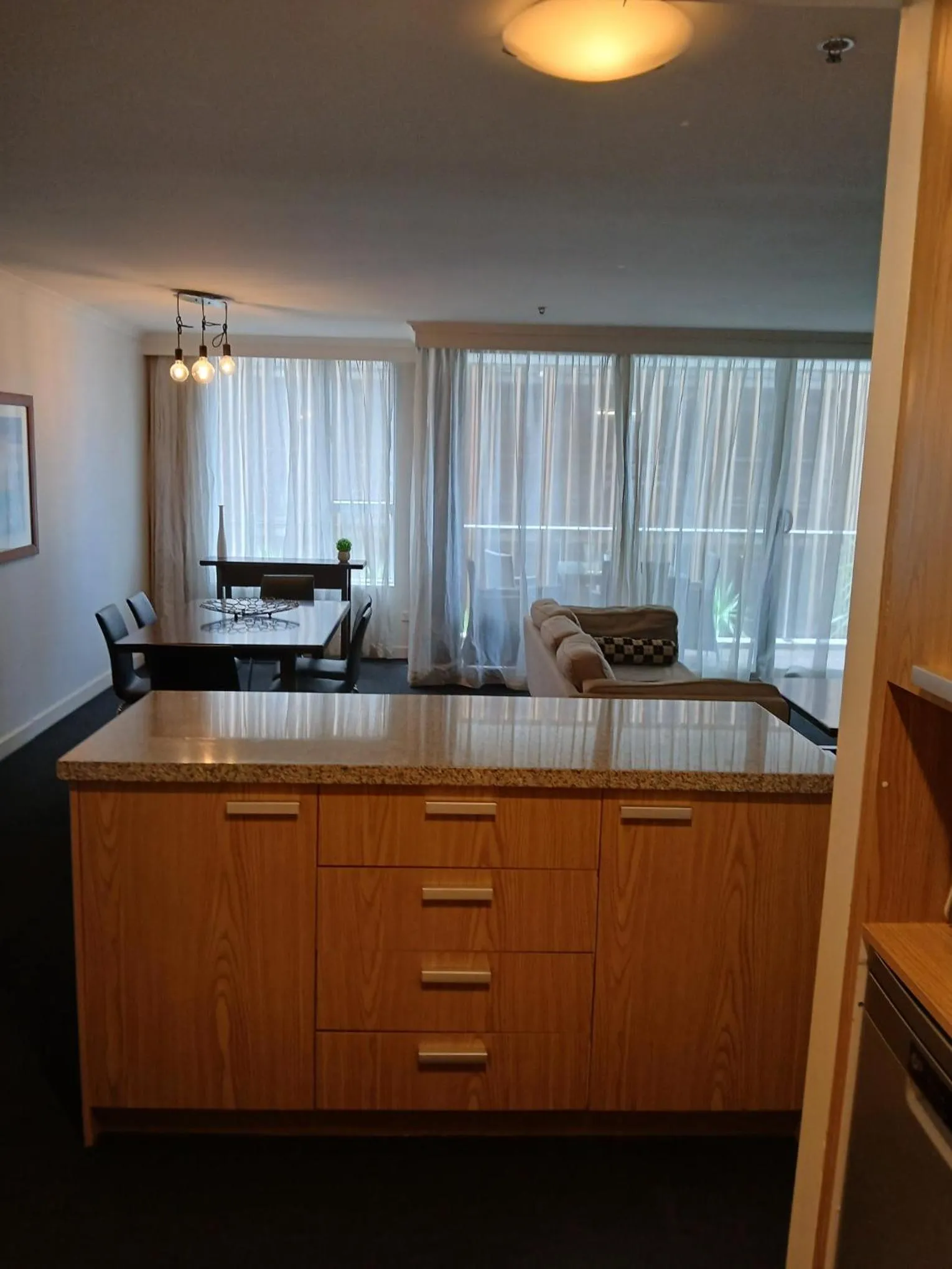 Seating area in Newcastle Central Plaza Apartment Hotel Official