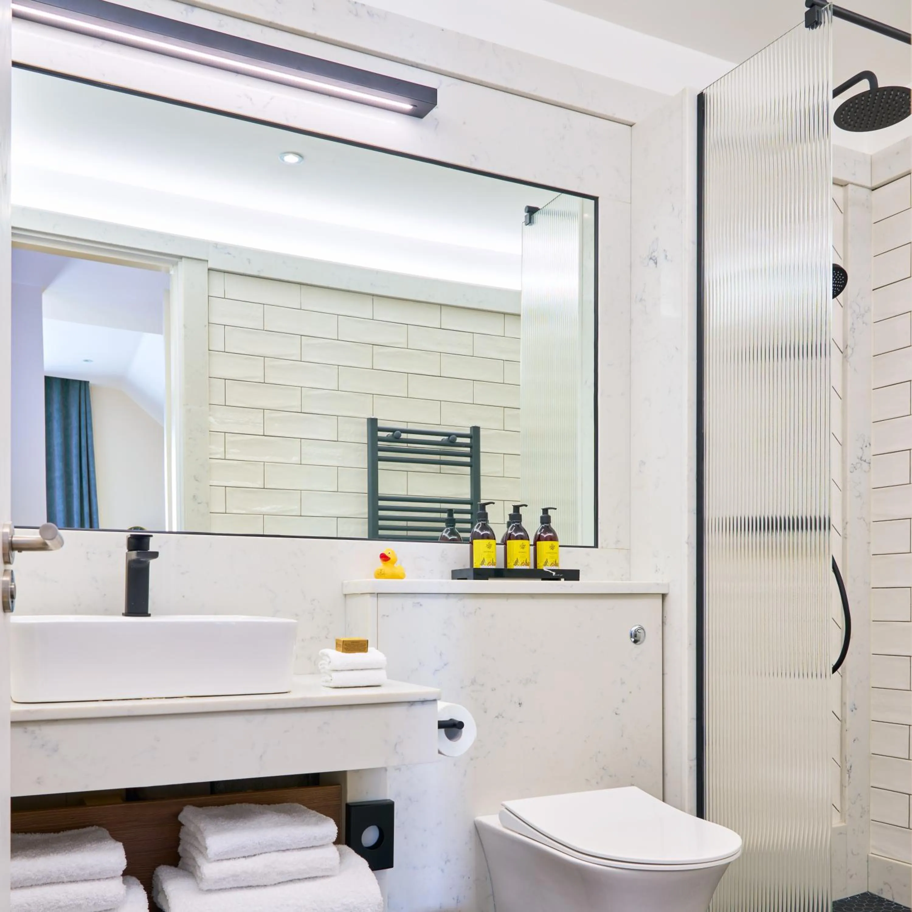 Shower in The James Hotel