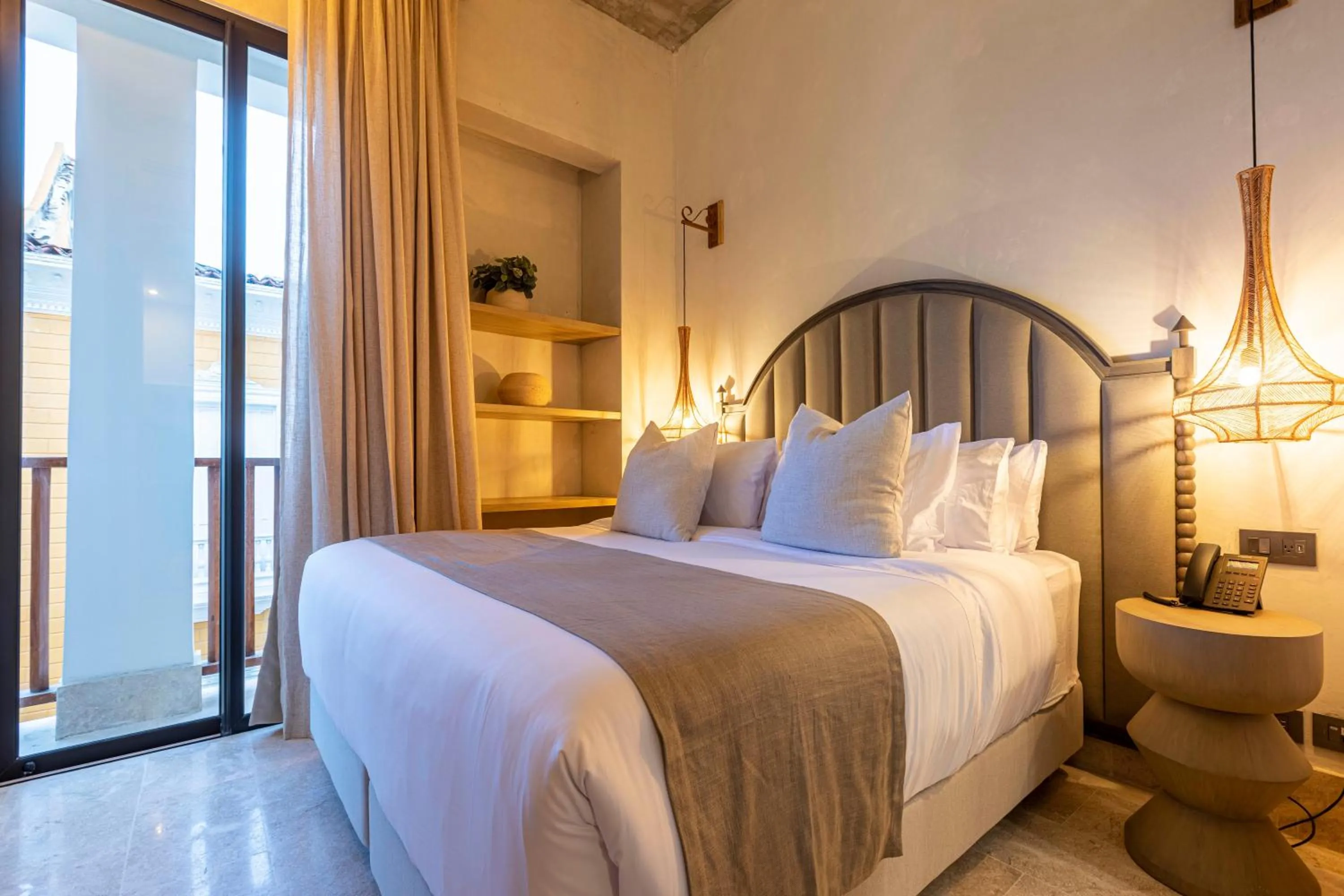 Bed in Cinco Quintas Hotel Boutique