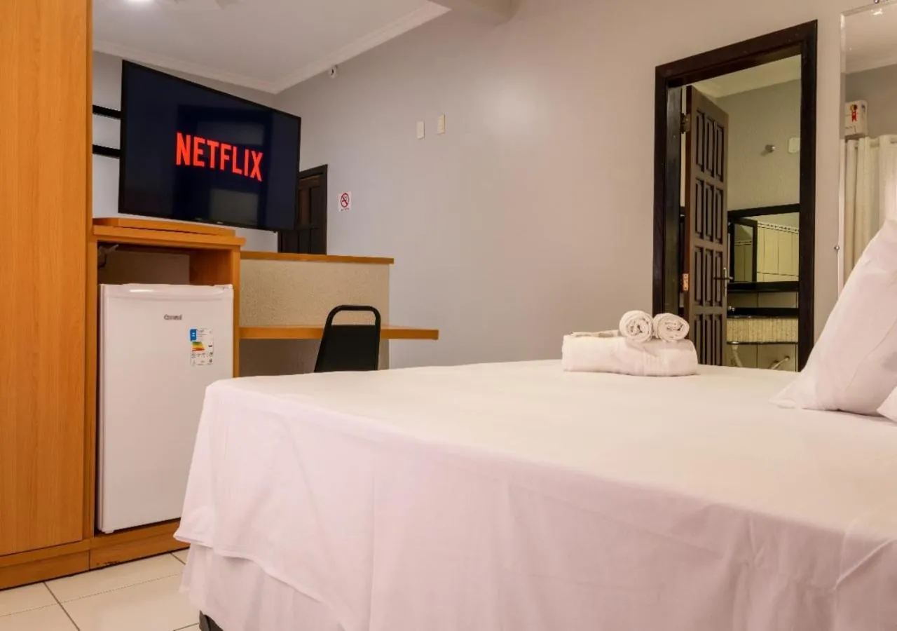 Bed in FLORENÇA PALACE HOTEL