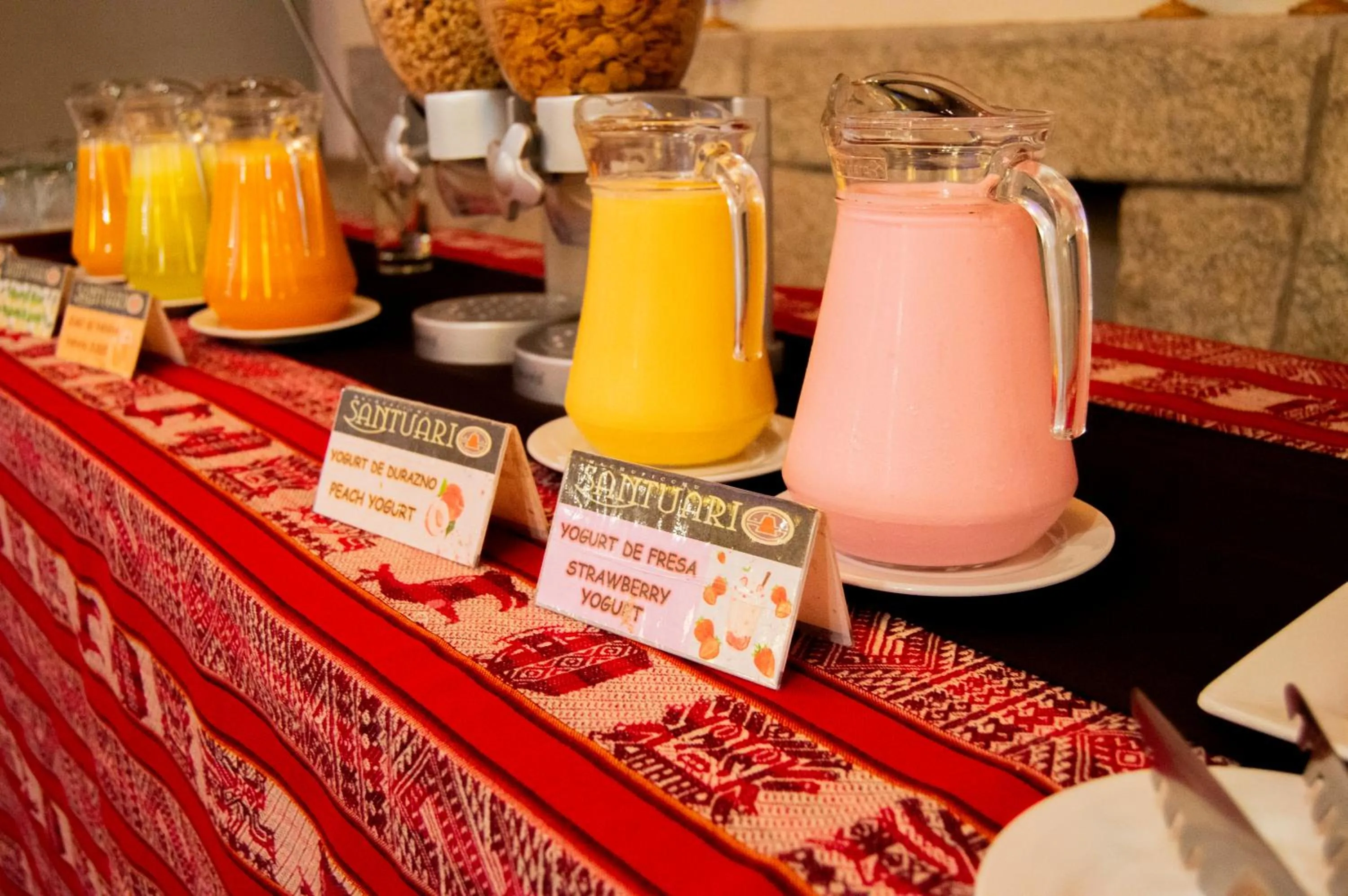 Food and drinks in Santuario Machupicchu
