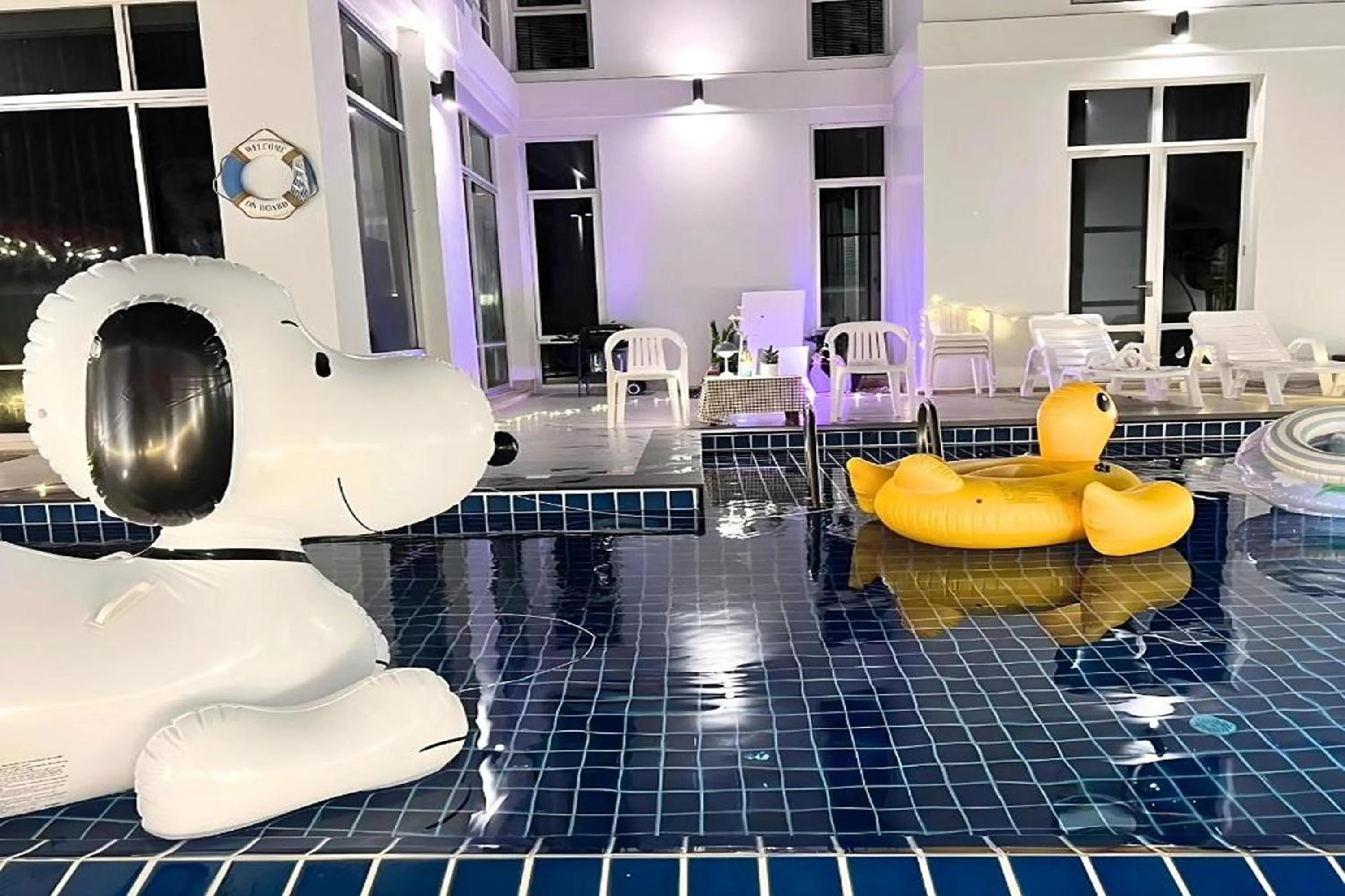 Pool view in BM Pool Villa Pattaya