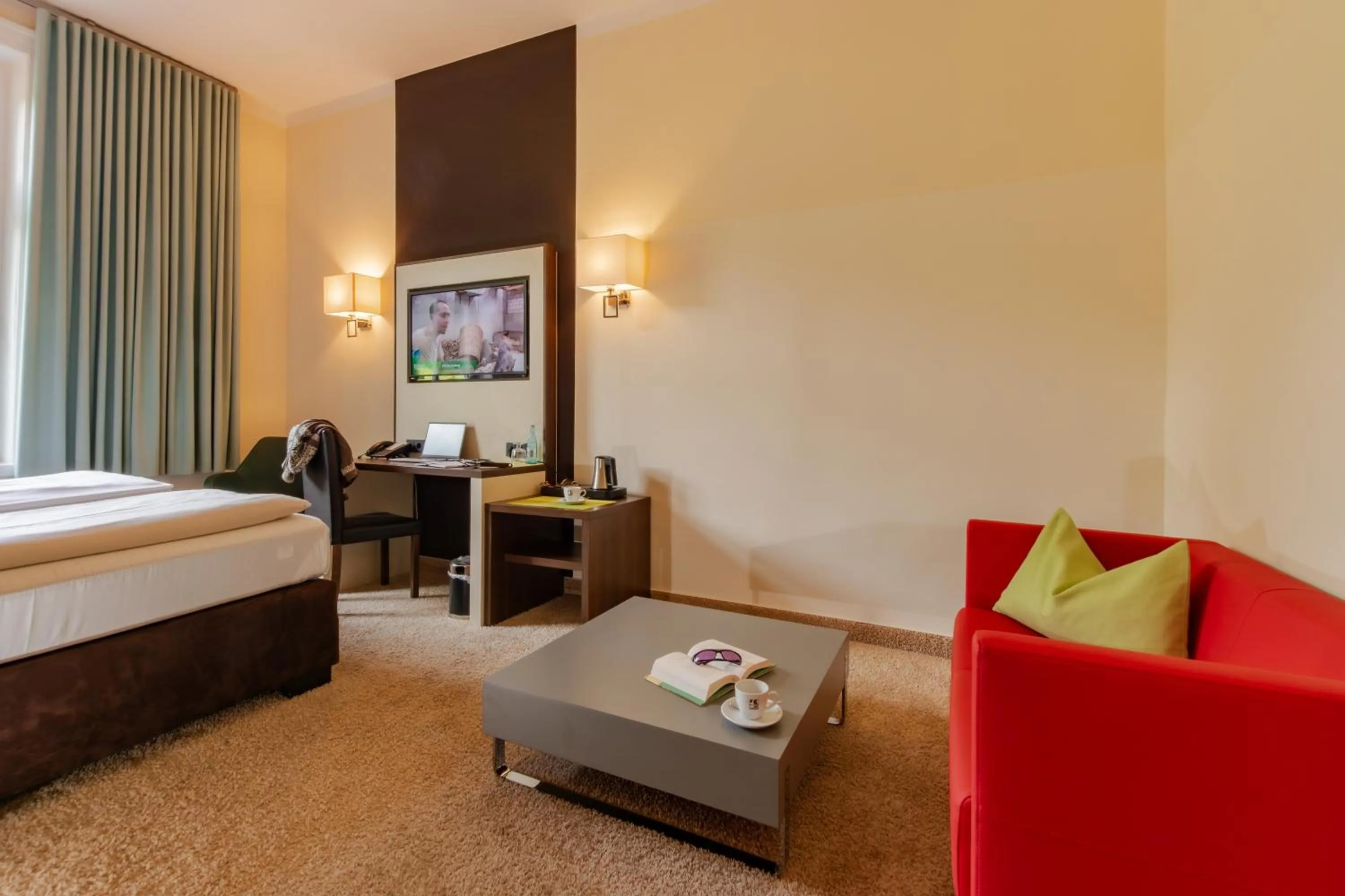 Photo of the whole room, Bed in Parkhotel Bad Rehburg