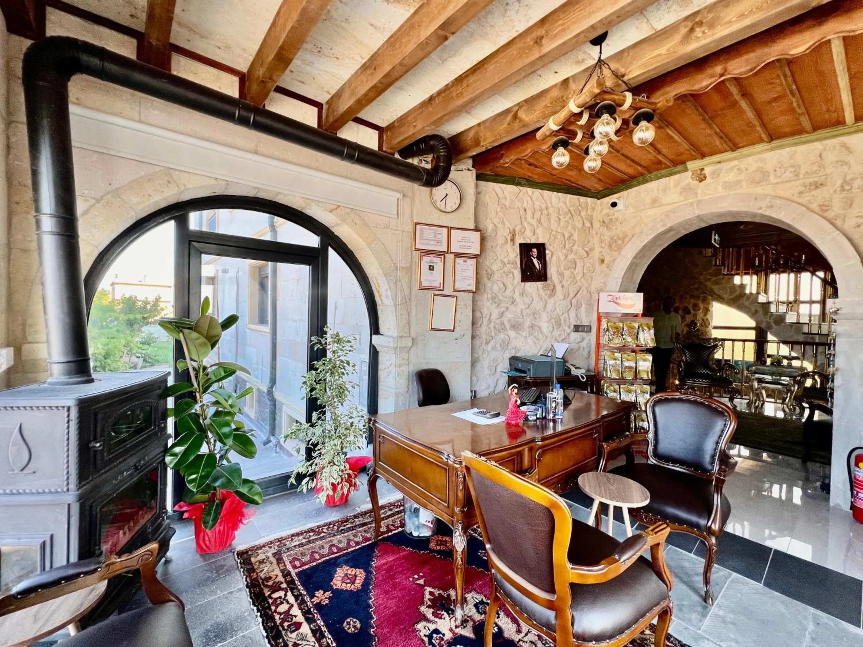 Lobby or reception in İncebey Konak Cappadocia