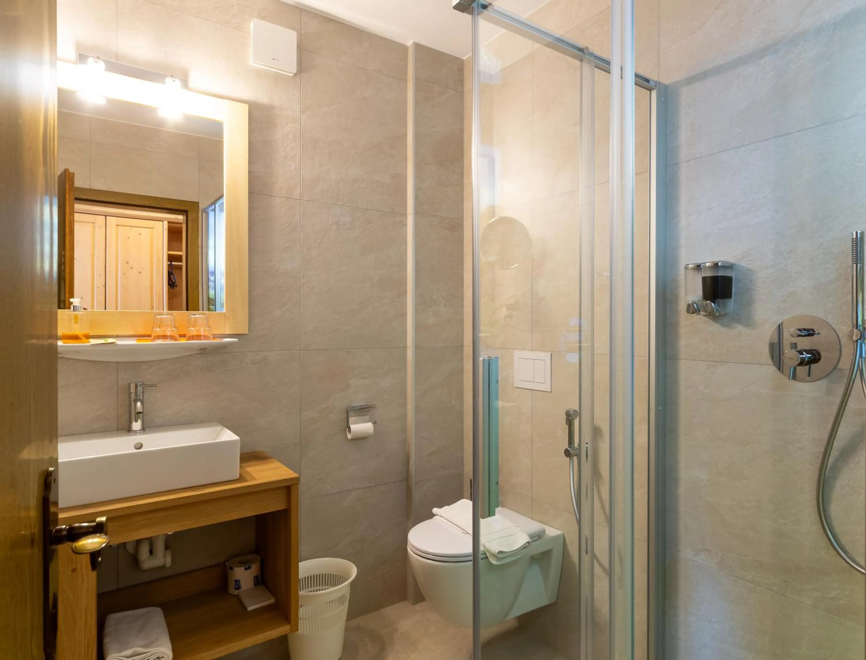 Bathroom in Hotel Schwarzbachhof