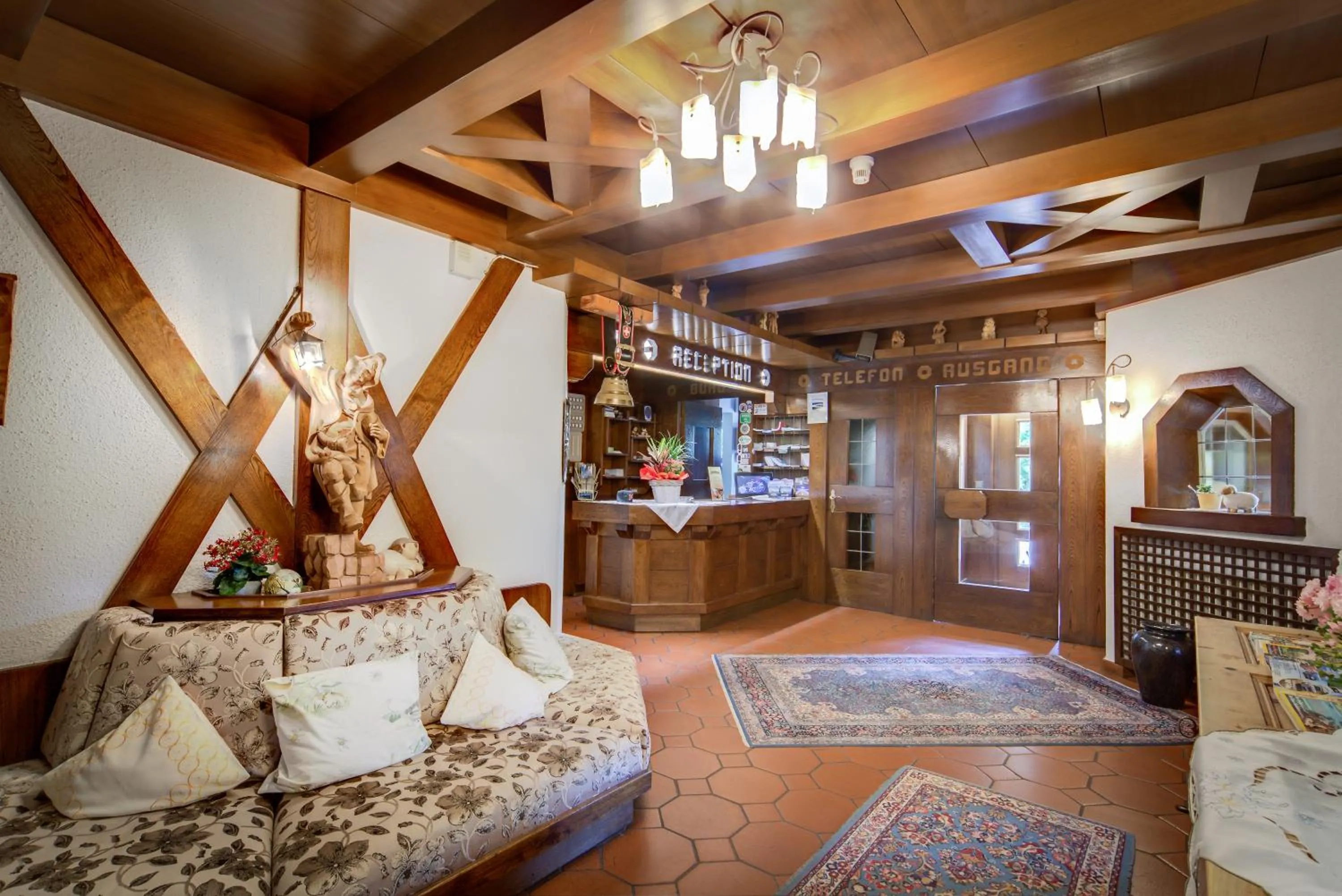 Lobby or reception in Hotel Schwarzbachhof