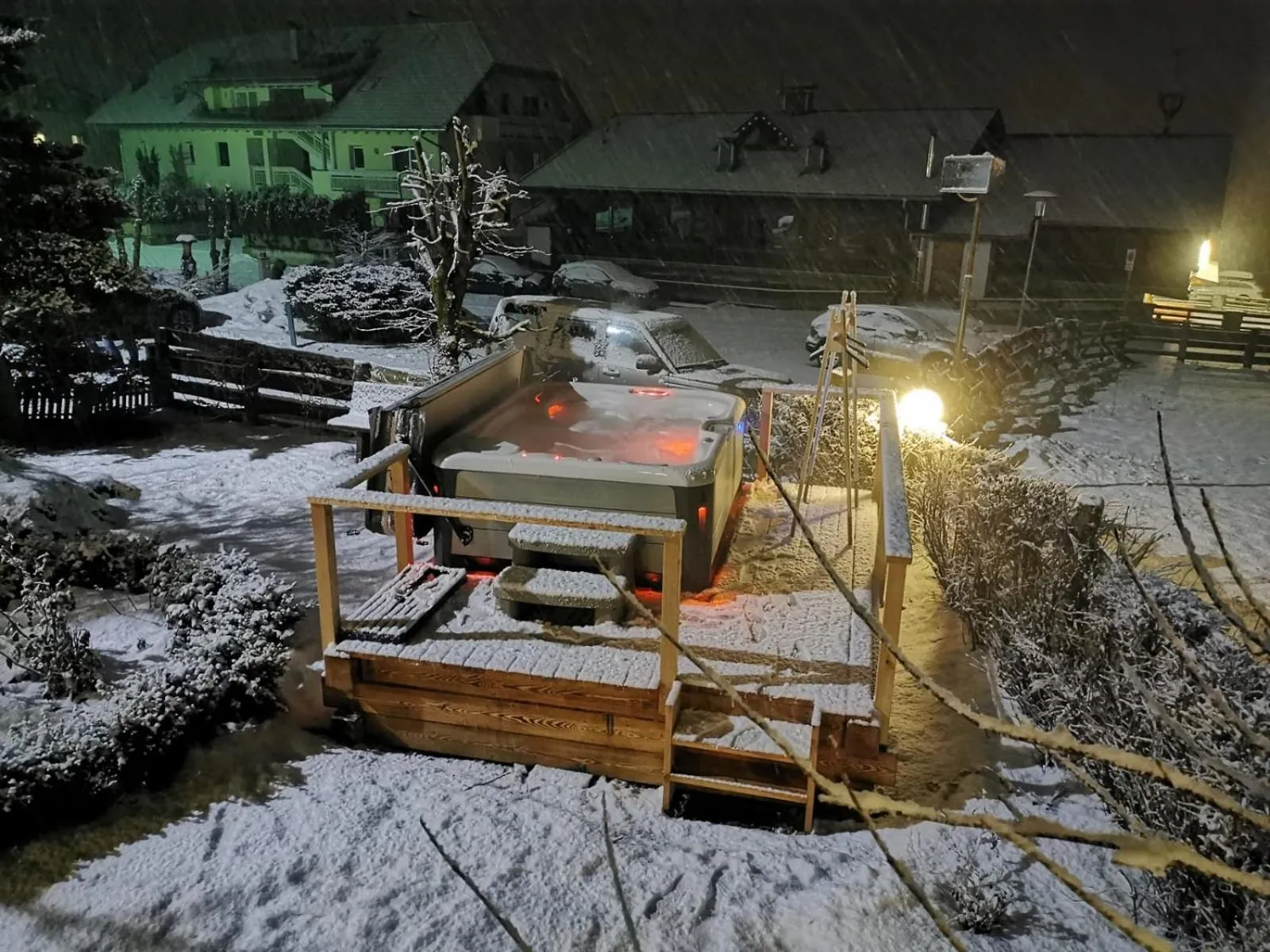 Hot Tub in Hotel Schwarzbachhof