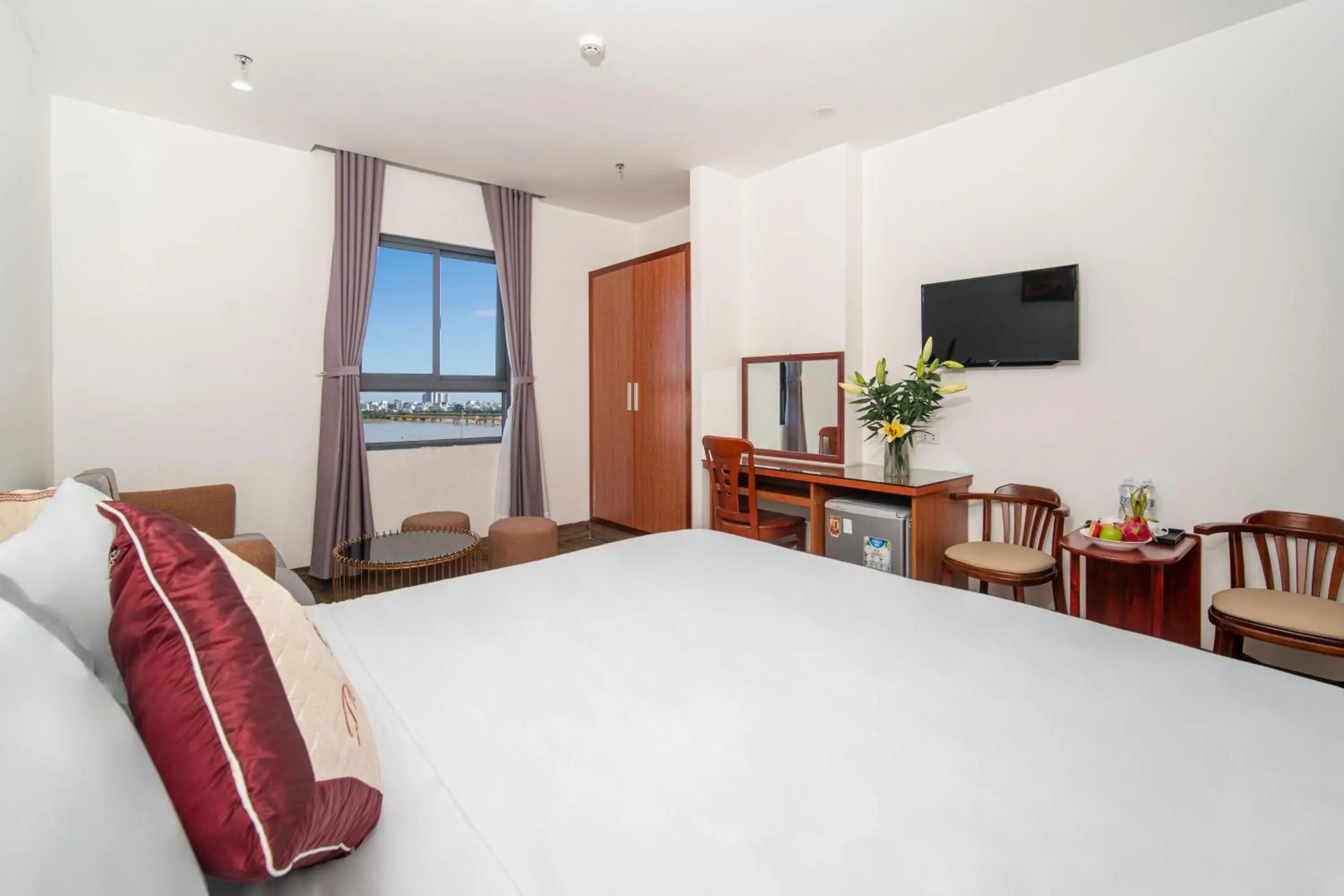 Bed in Phú An Hotel Bed in Phú An Hotel