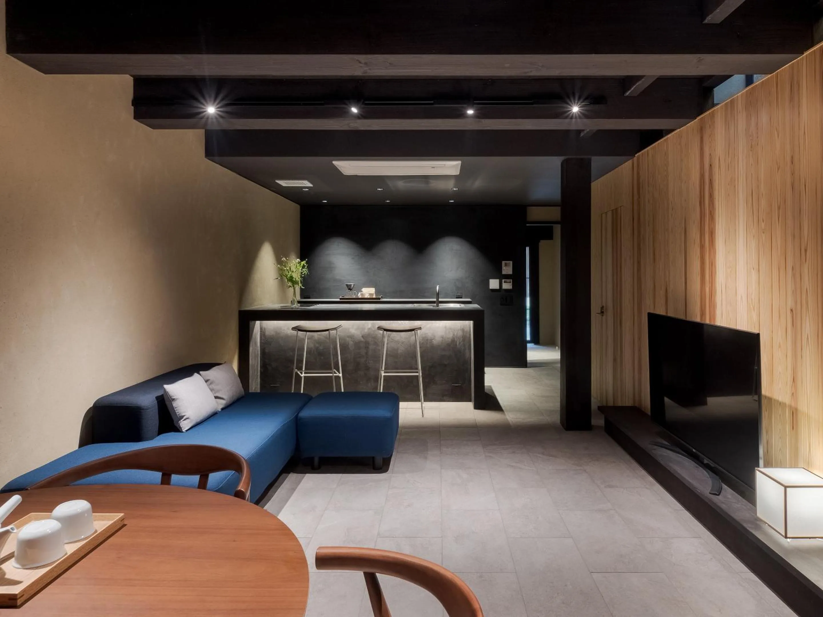 Living room in Mizunoha Machiya House