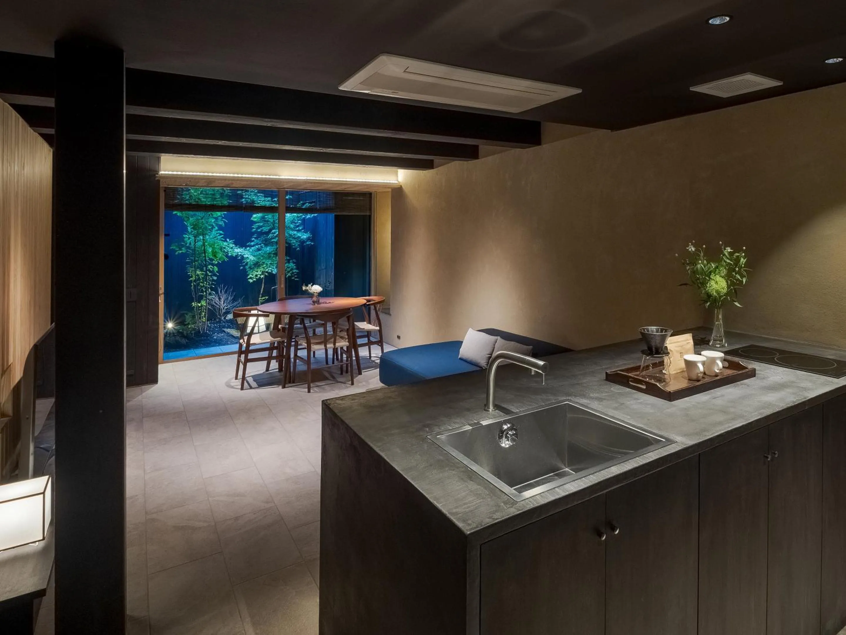 Living room in Mizunoha Machiya House