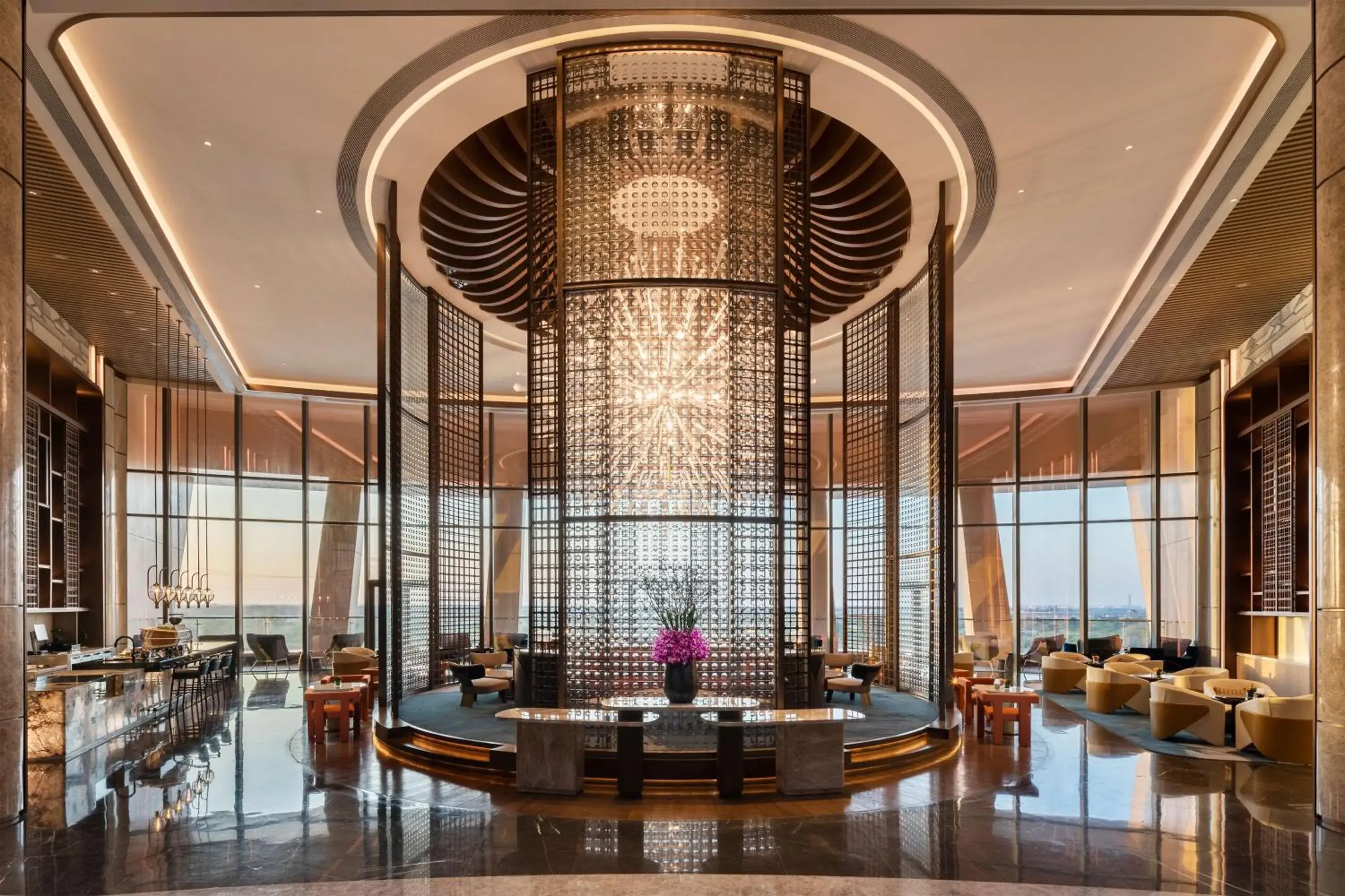 Lobby or reception in Hilton Huzhou Nanxun Lobby or reception in Hilton Huzhou Nanxun
