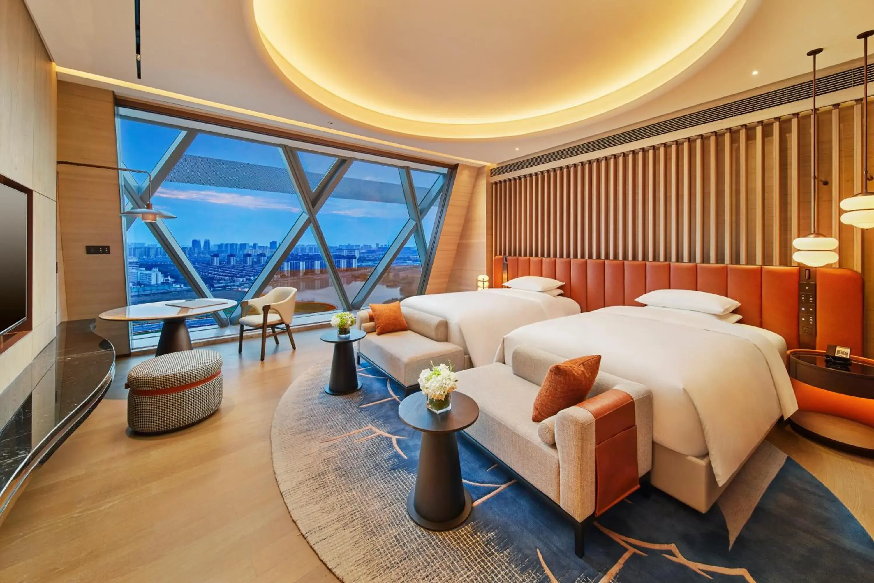 Premium Twin Room - single occupancy in Hilton Huzhou Nanxun Premium Twin Room - single occupancy in Hilton Huzhou Nanxun